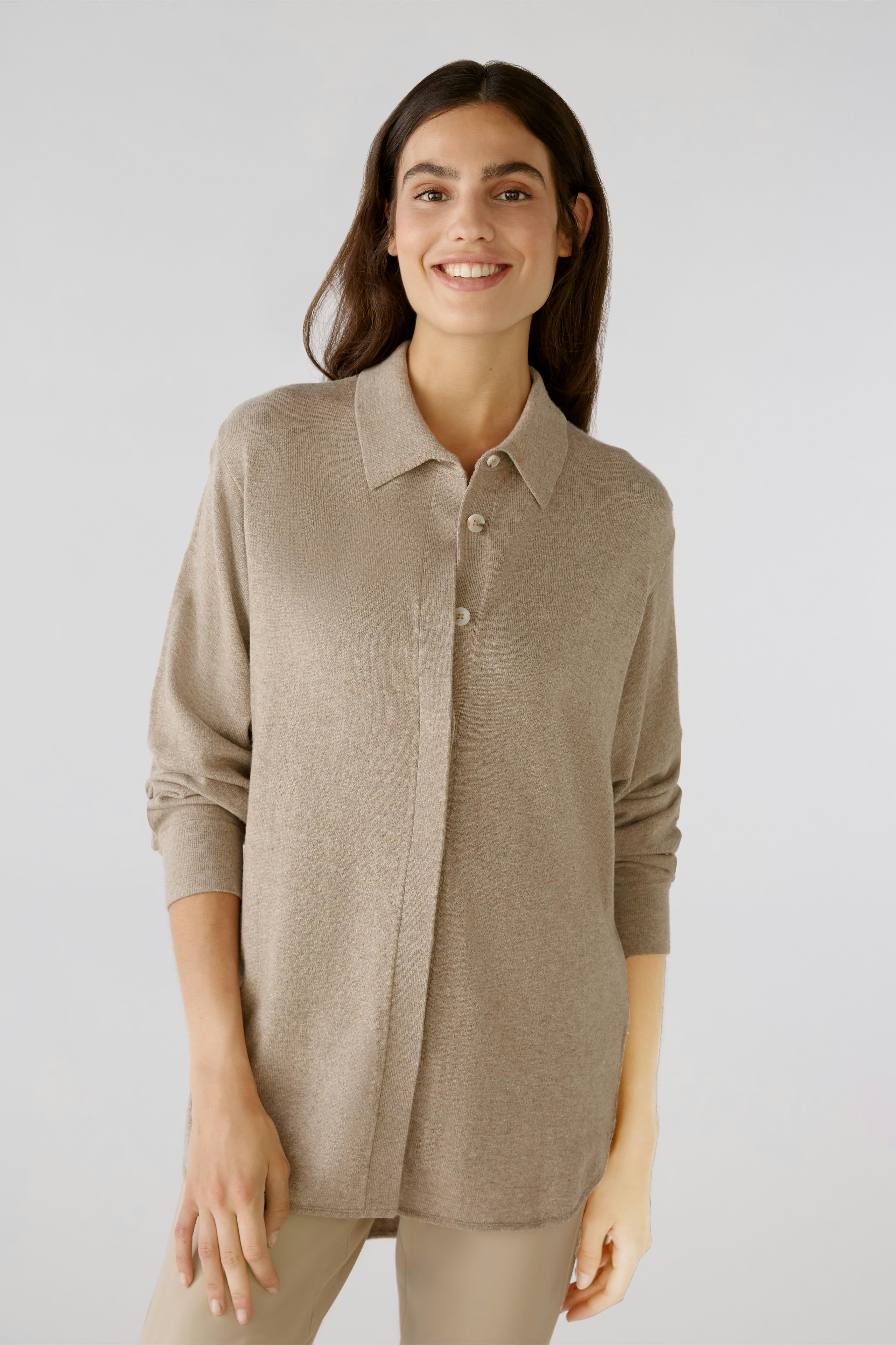 Bild 2 von Strickjacke - Taupe Melange in Taupe Melange | Oui