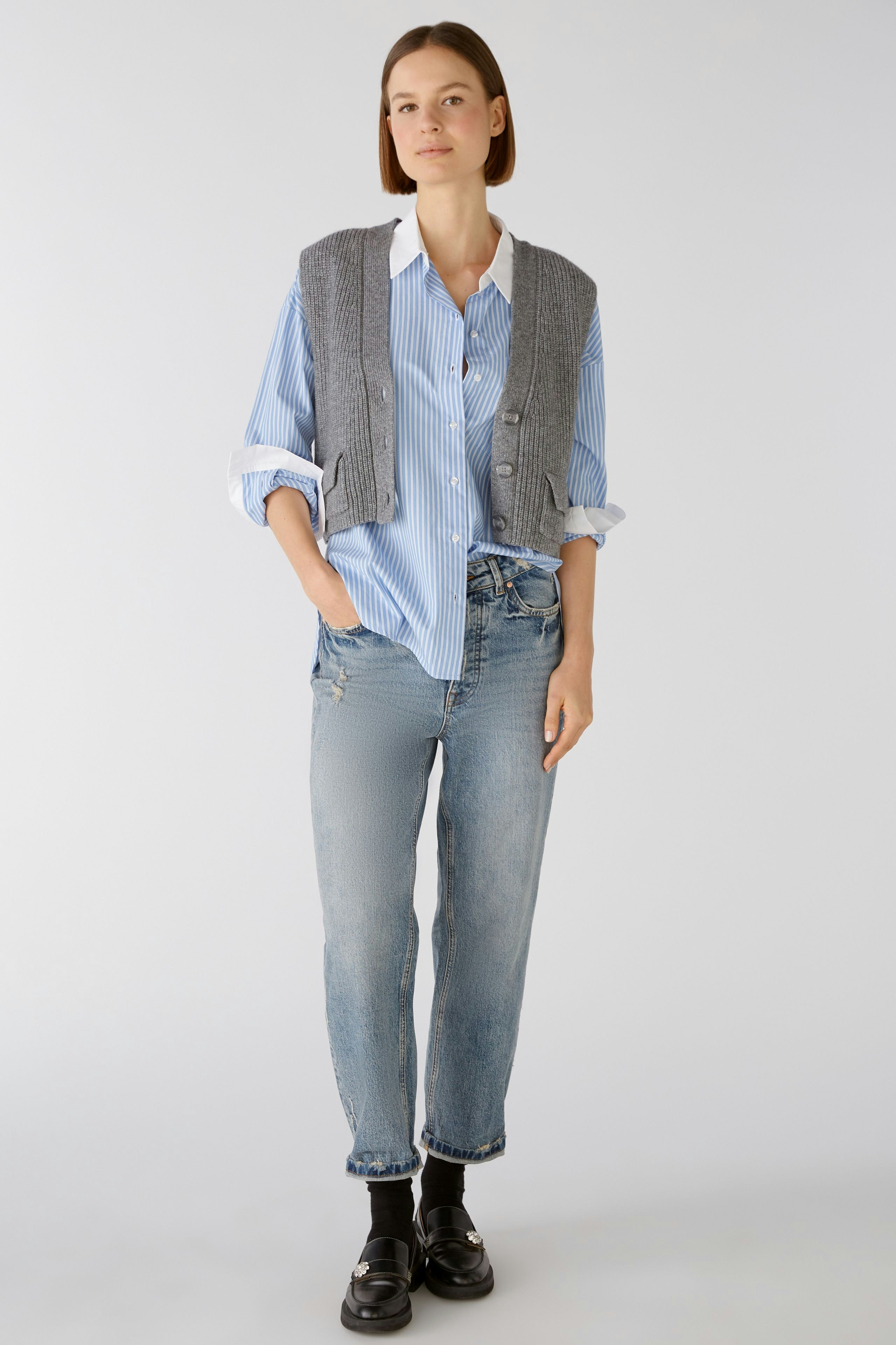 Bild 2 von Hemdbluse - light blue white in light blue white | Oui