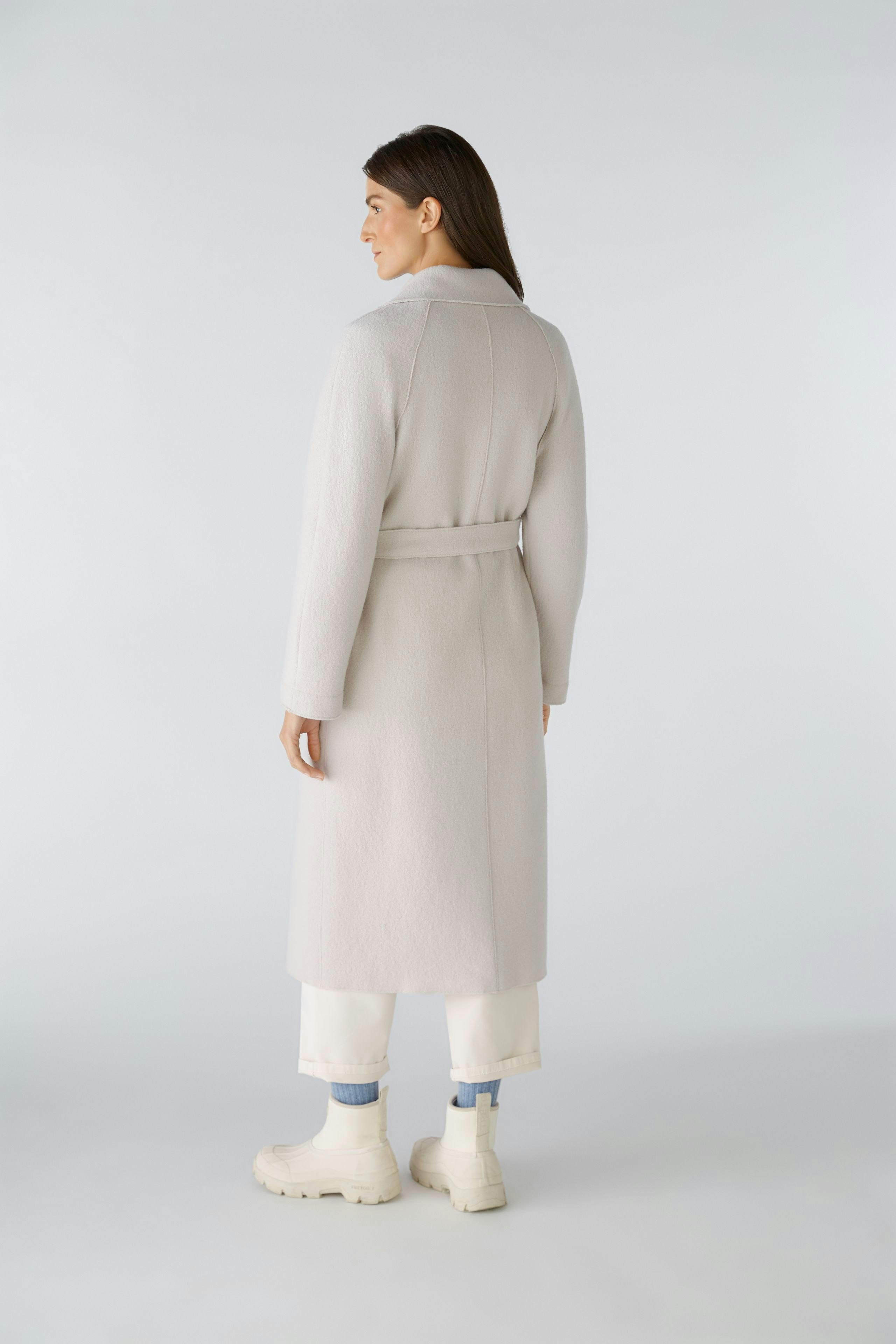 Bild 3 von Double breasted coat - stone melange in stone melange | Oui