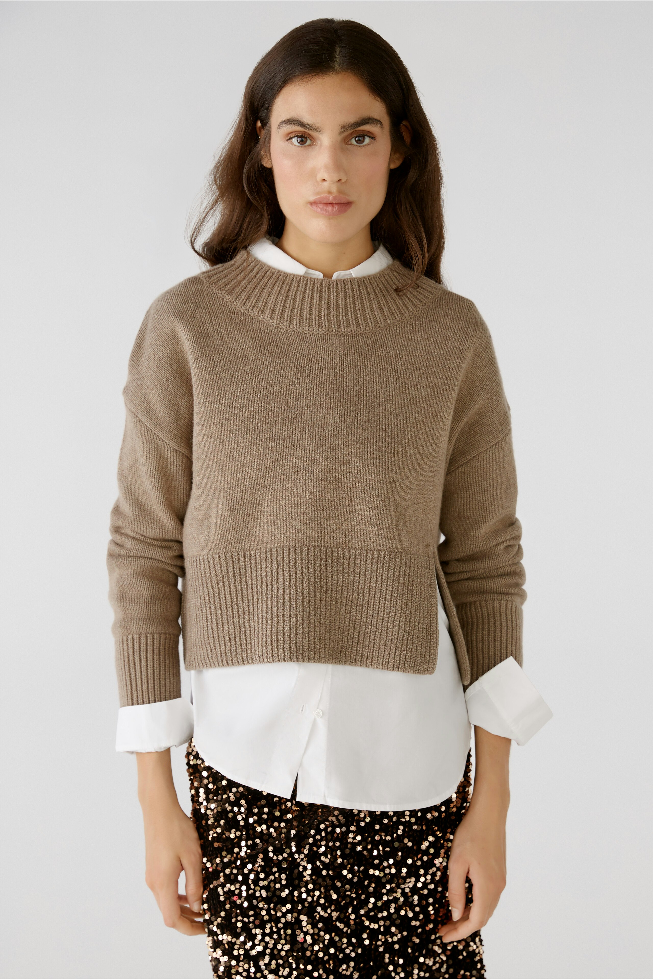 Bild 2 von Pullover - Taupe Melange in Taupe Melange | Oui