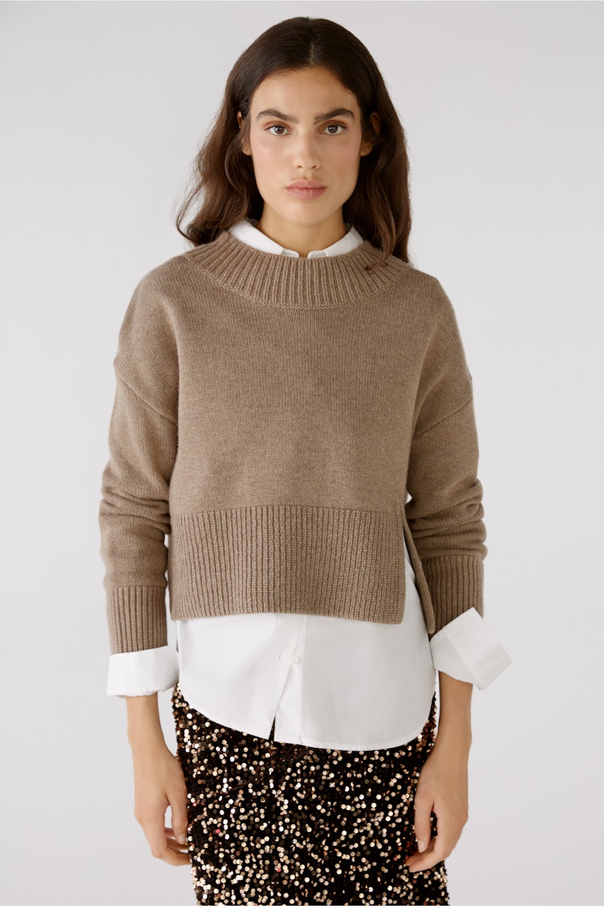 Bild 2 von Pullover - Taupe Melange in Taupe Melange | Oui