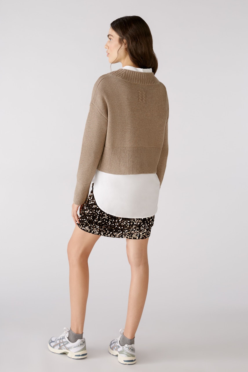 Bild 3 von Pullover - Taupe Melange in Taupe Melange | Oui