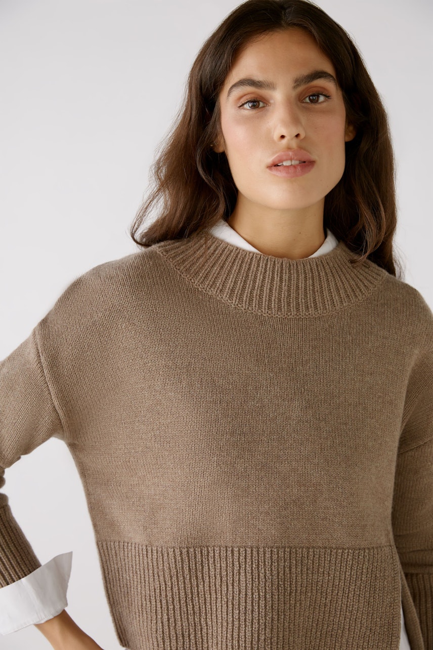 Bild 4 von Pullover - Taupe Melange in Taupe Melange | Oui