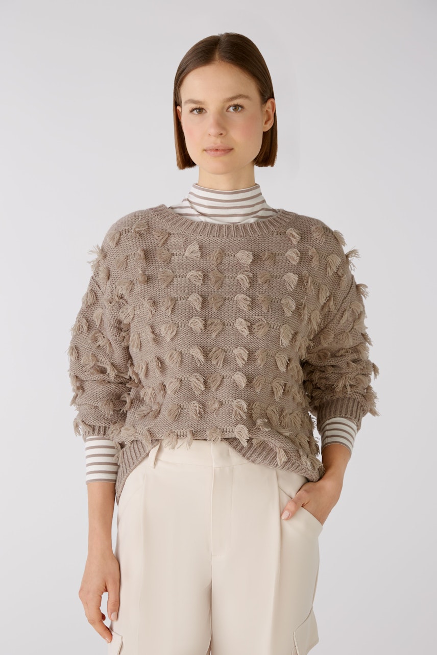 Bild 1 von Pullover - Taupe Melange in Taupe Melange | Oui