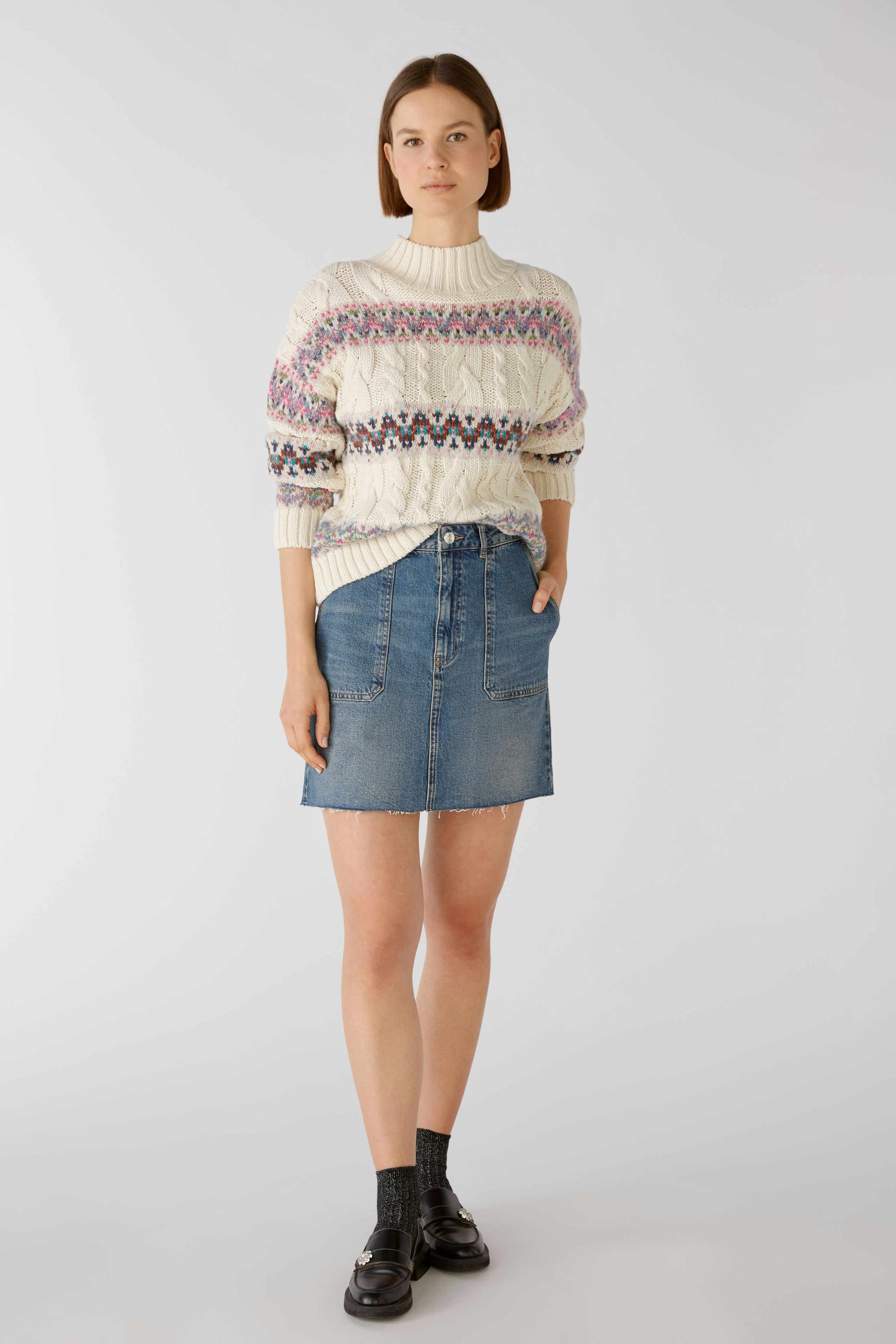 Bild 2 von Mini skirt - darkblue denim in darkblue denim | Oui