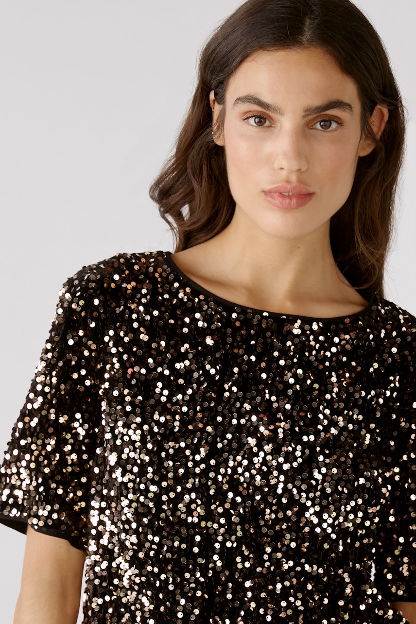 Bild 4 von Blouse top - gold black in gold black | Oui