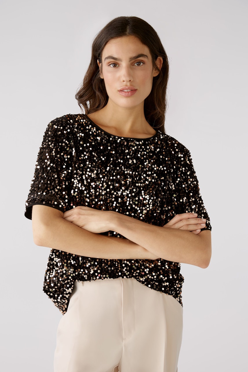 Bild 5 von Blouse top - gold black in gold black | Oui