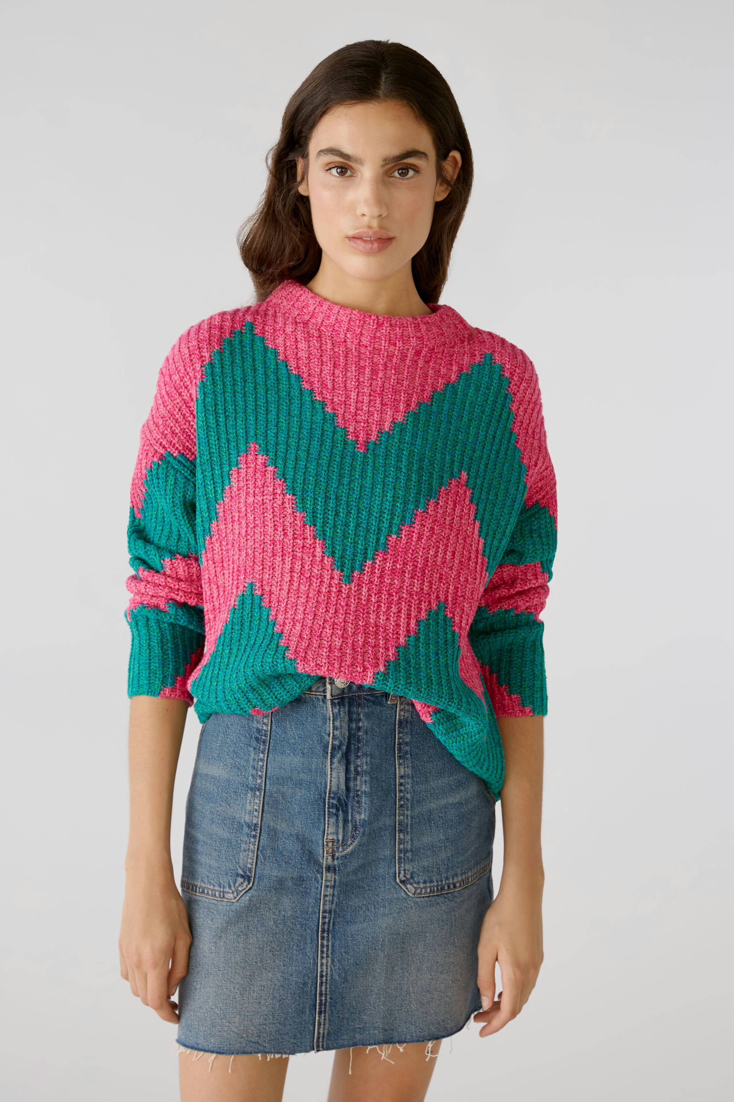 Bild 2 von Pullover - pink green in pink green | Oui