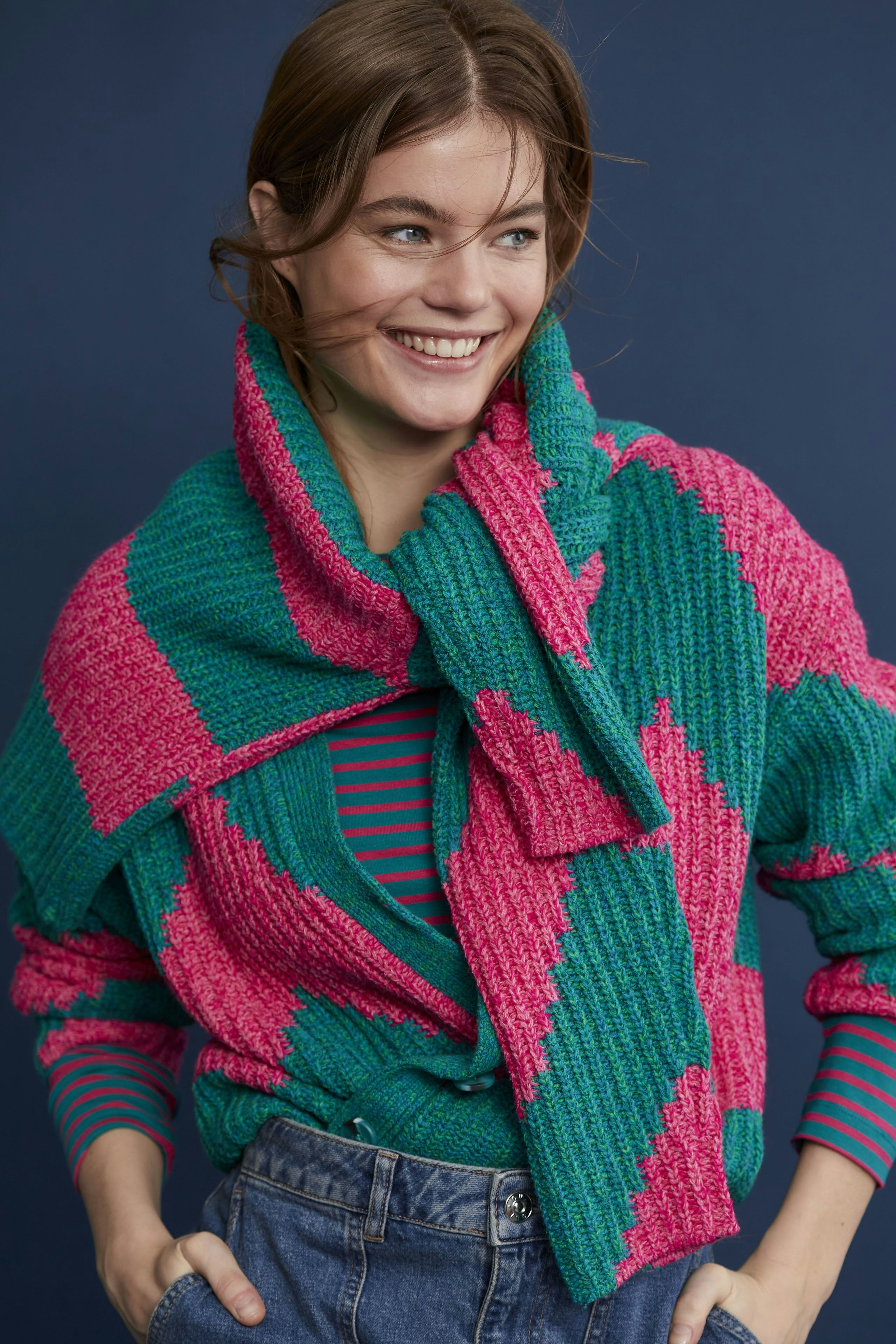 Bild 6 von Pullover - pink green in pink green | Oui