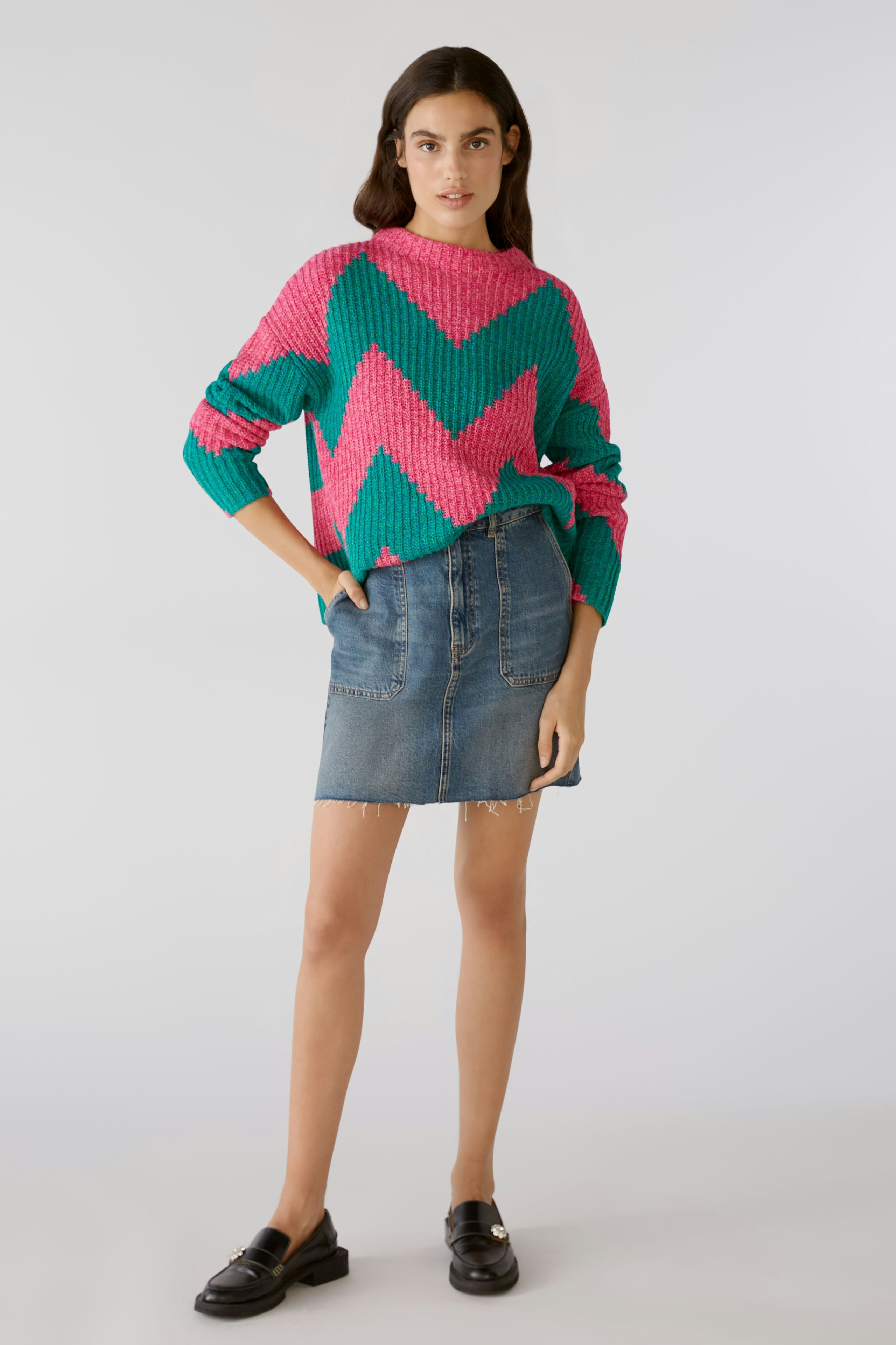 Bild 1 von Pullover - pink green in pink green | Oui