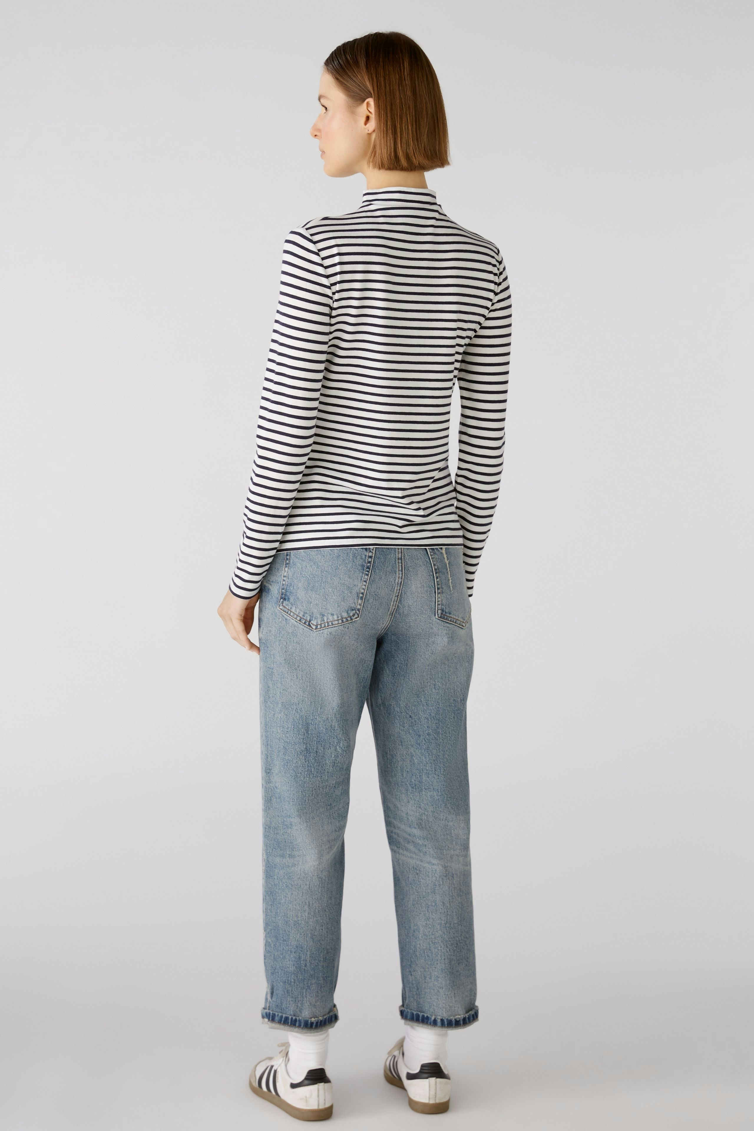 Bild 3 von Langarmshirt - white blue in white blue | Oui