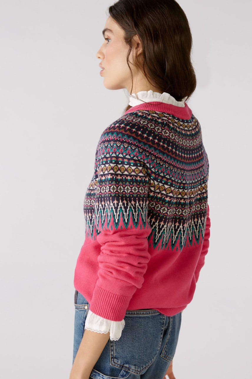 Bild 5 von Pullover - pink green in pink green | Oui