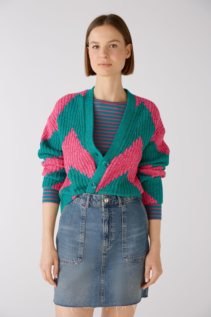 Bild 2 von Cardigan - pink green in pink green | Oui