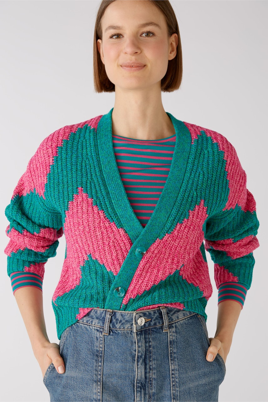 Bild 4 von Cardigan - pink green in pink green | Oui