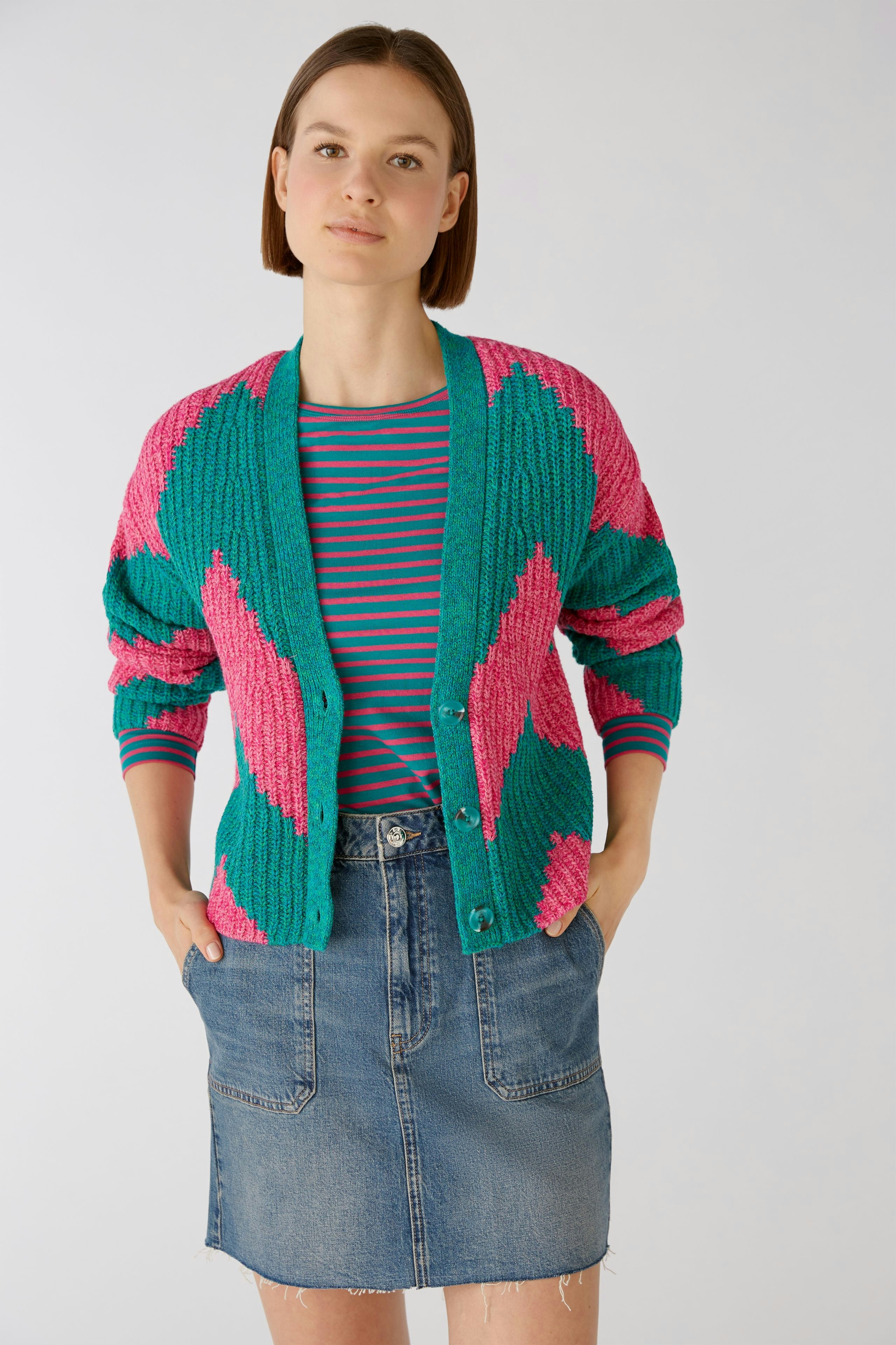 Bild 5 von Cardigan - pink green in pink green | Oui