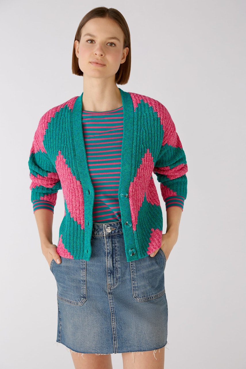 Bild 5 von Cardigan - pink green in pink green | Oui