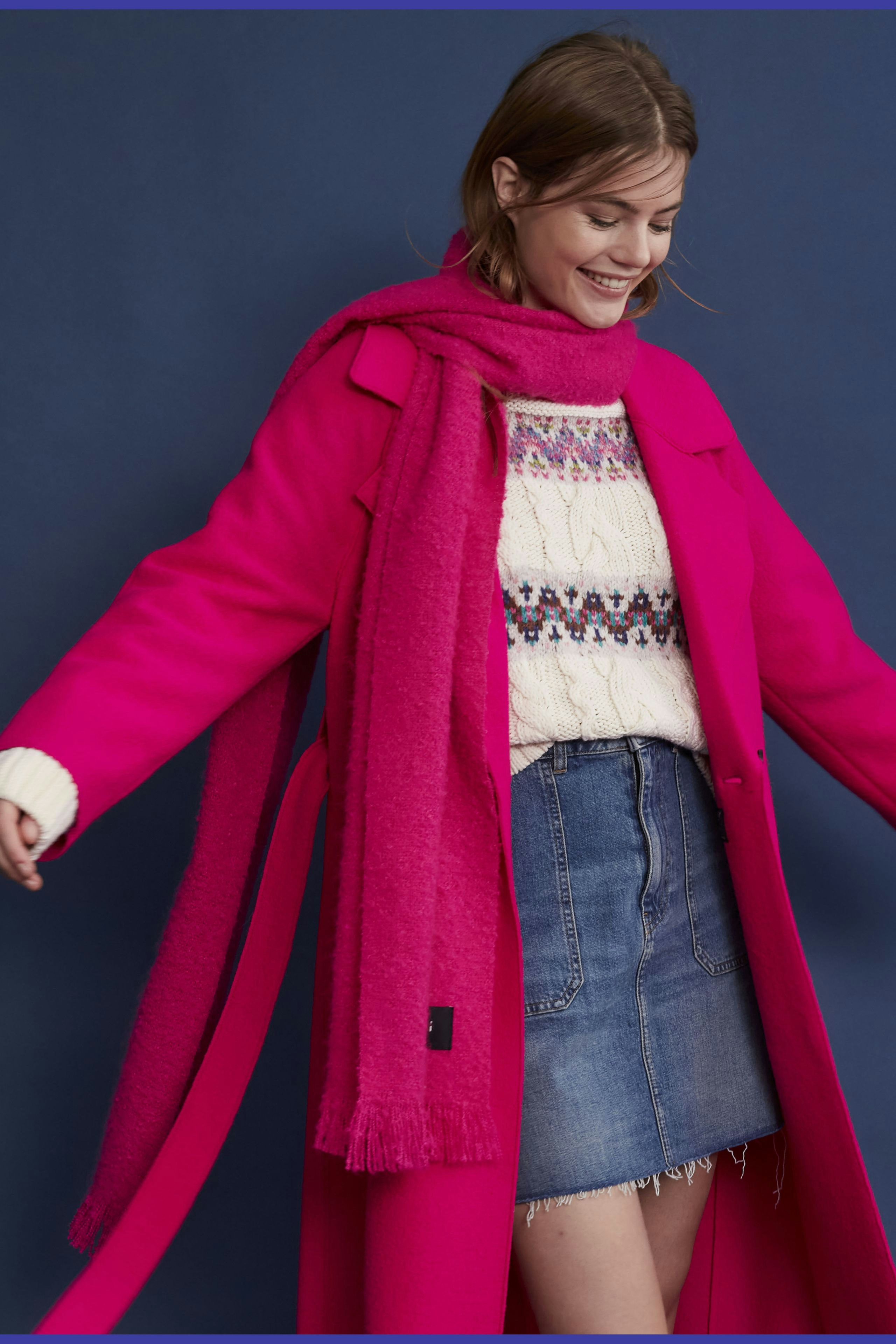 Bild 5 von Schal - dark pink in dark pink | Oui