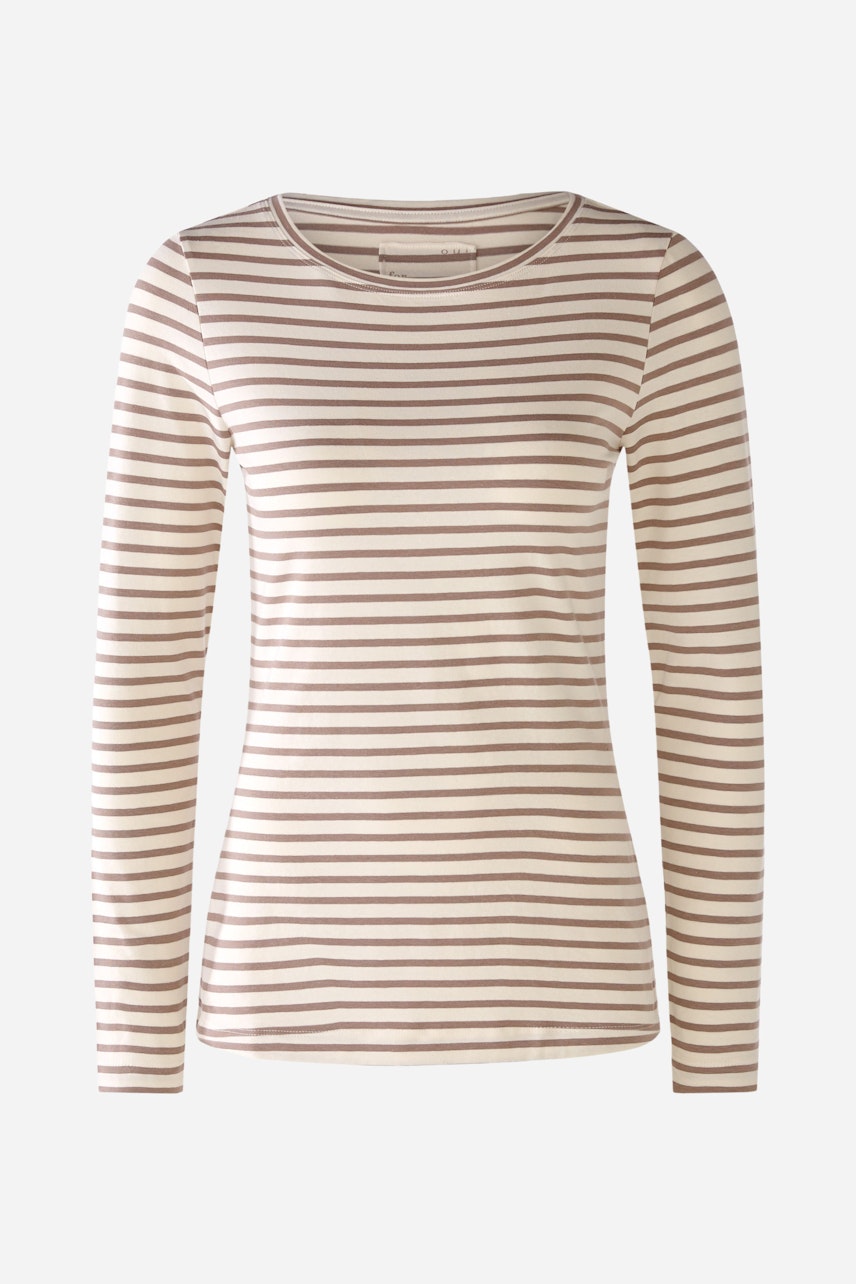 Bild 6 von Long-sleeved shirt - white brown in white brown | Oui