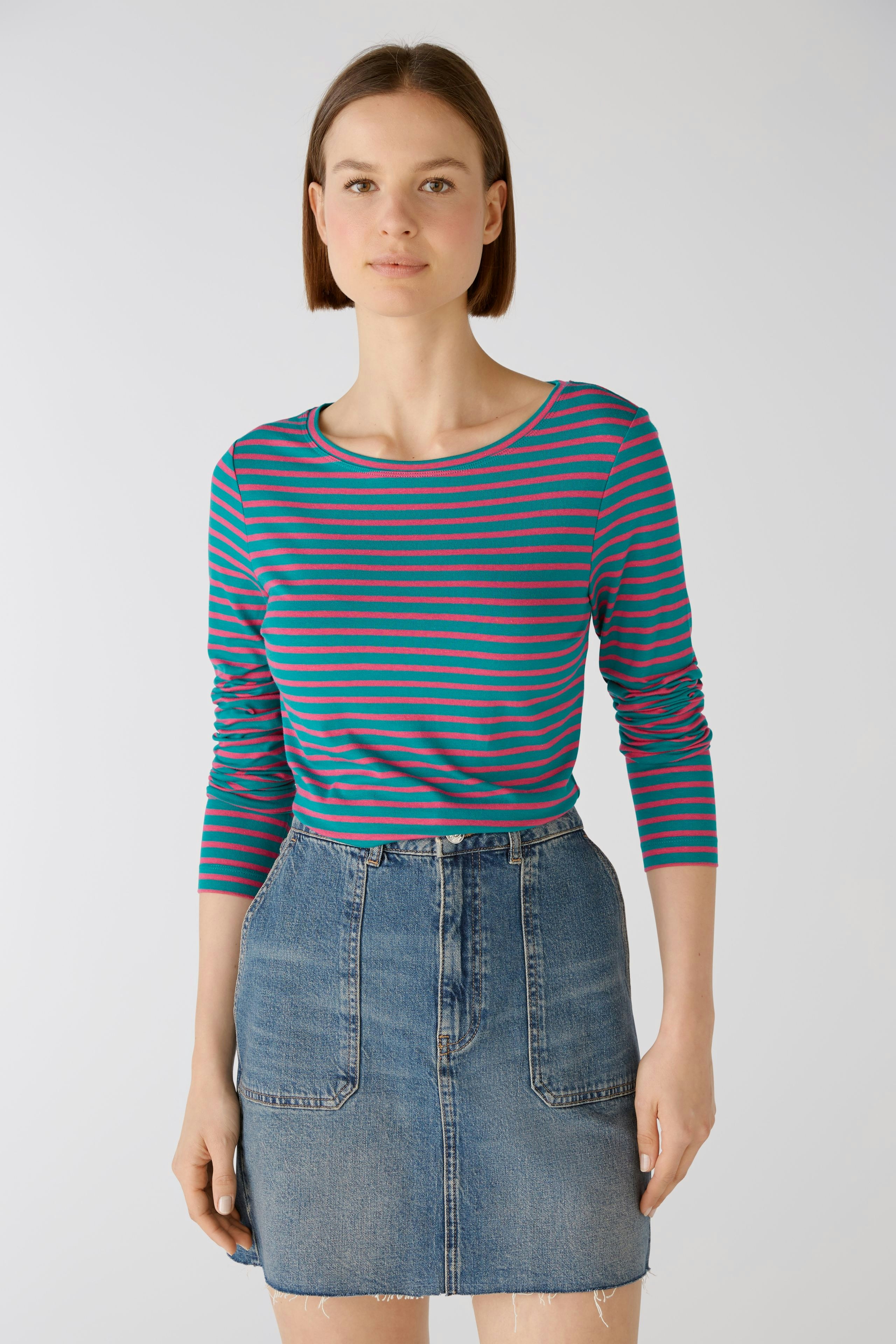 Bild 2 von Long-sleeved shirt - green red in green red | Oui