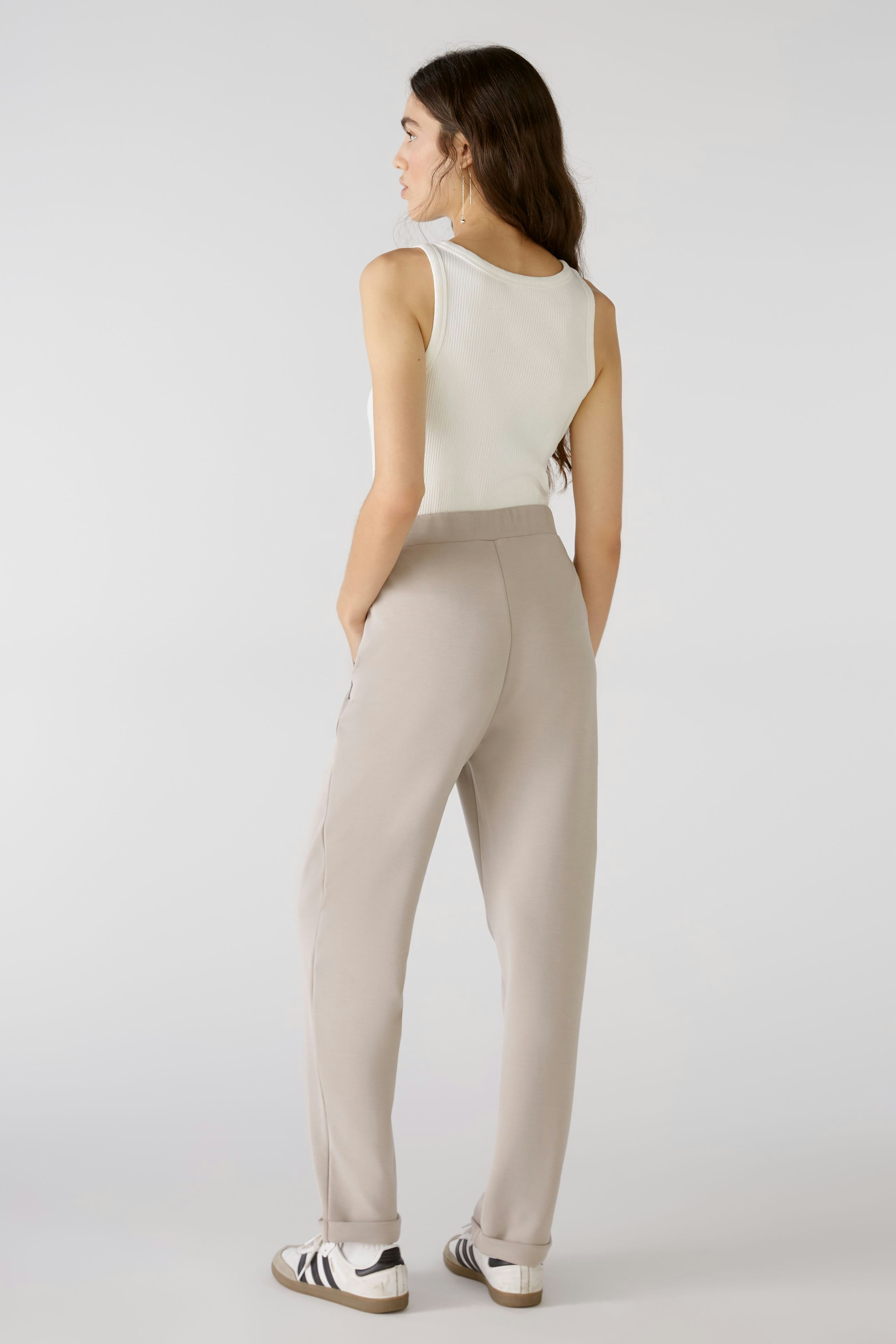 Bild 3 von Jogger style trousers - light Taupe in light Taupe | Oui