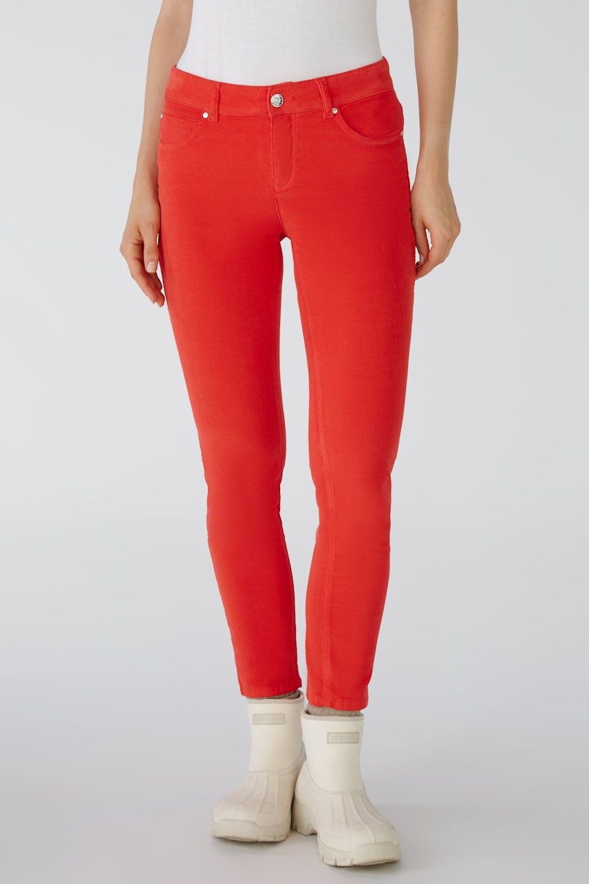 Bild 2 von BAXTOR Cord Jeggings - chinese red in chinese red | Oui