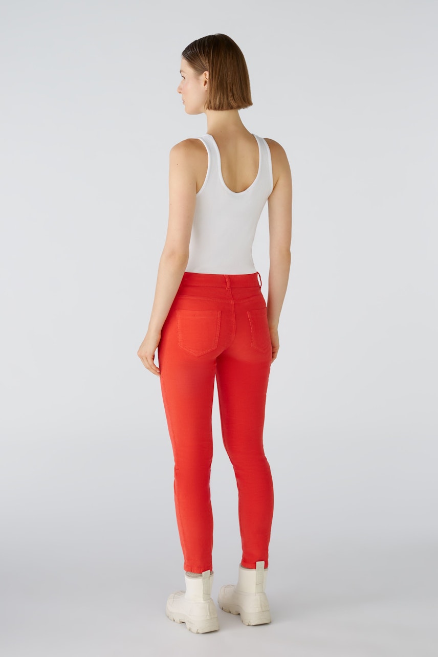 Bild 3 von BAXTOR Cord Jeggings - chinese red in chinese red | Oui