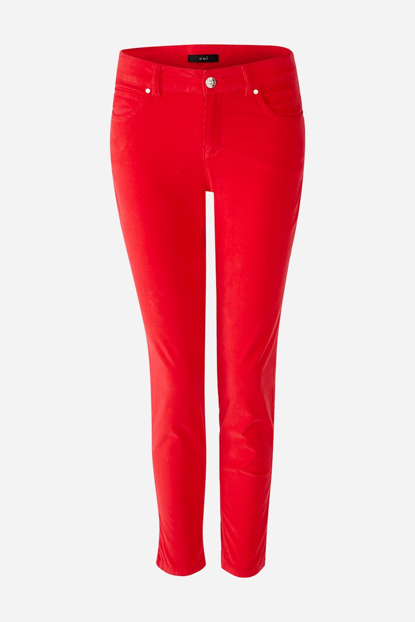 Bild 6 von BAXTOR Cord Jeggings - chinese red in chinese red | Oui