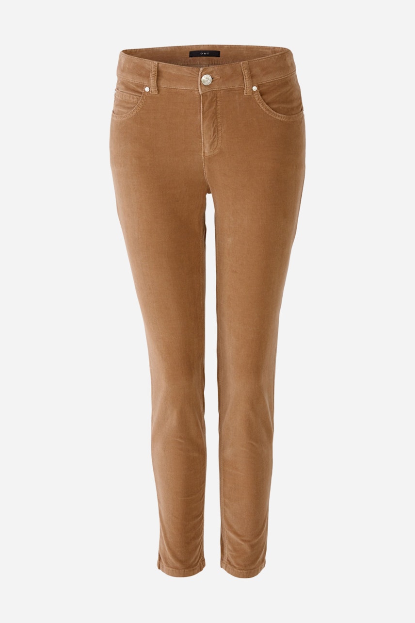 Bild 1 von BAXTOR Cord Jeggings - dark camel in dark camel | Oui