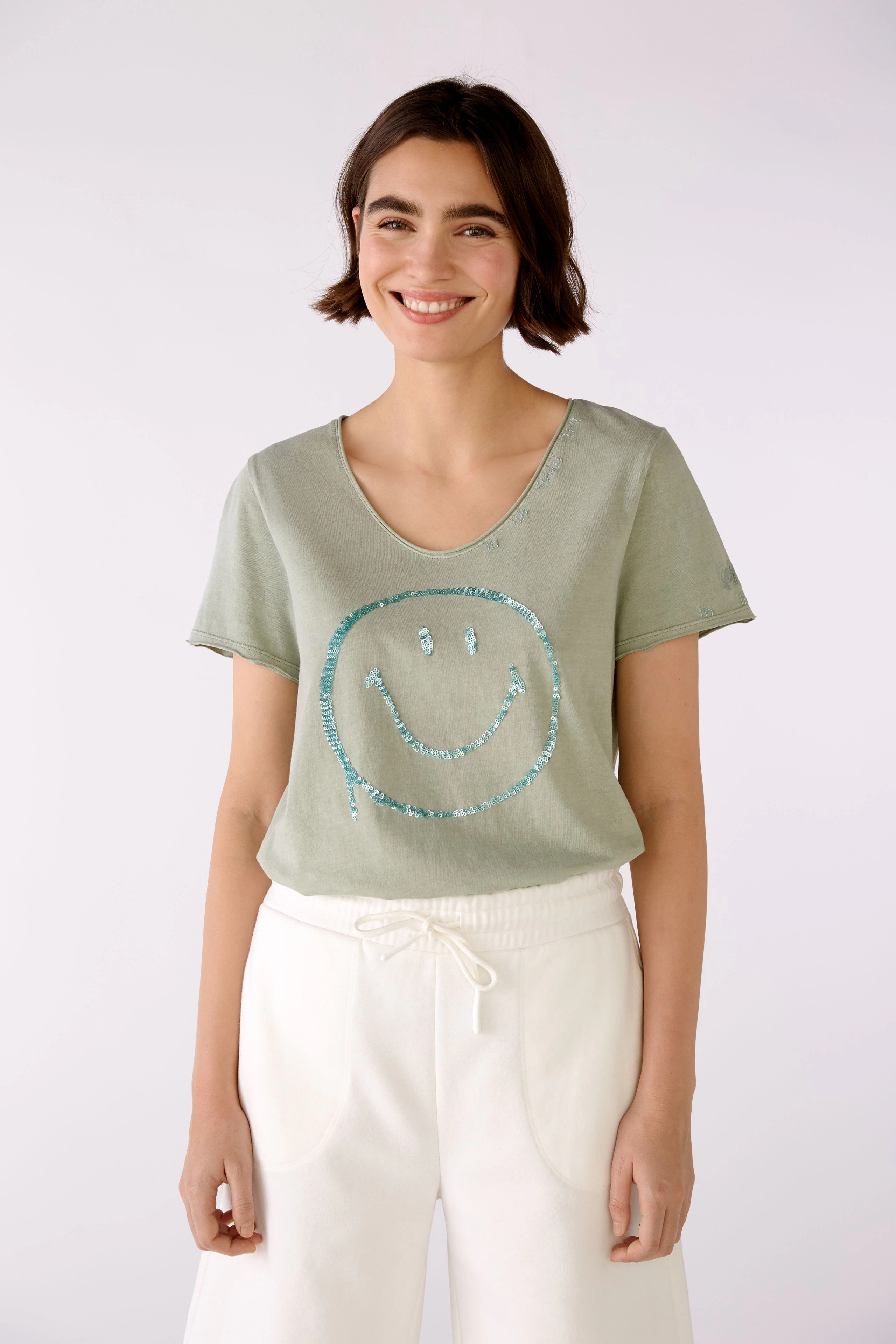 Image 3 of T-shirt - salvia in salvia | Oui