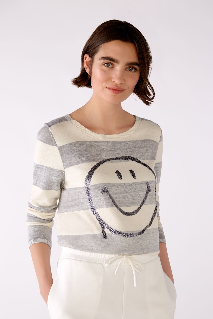 Bild 3 von Pullover - light grey white in light grey white | Oui