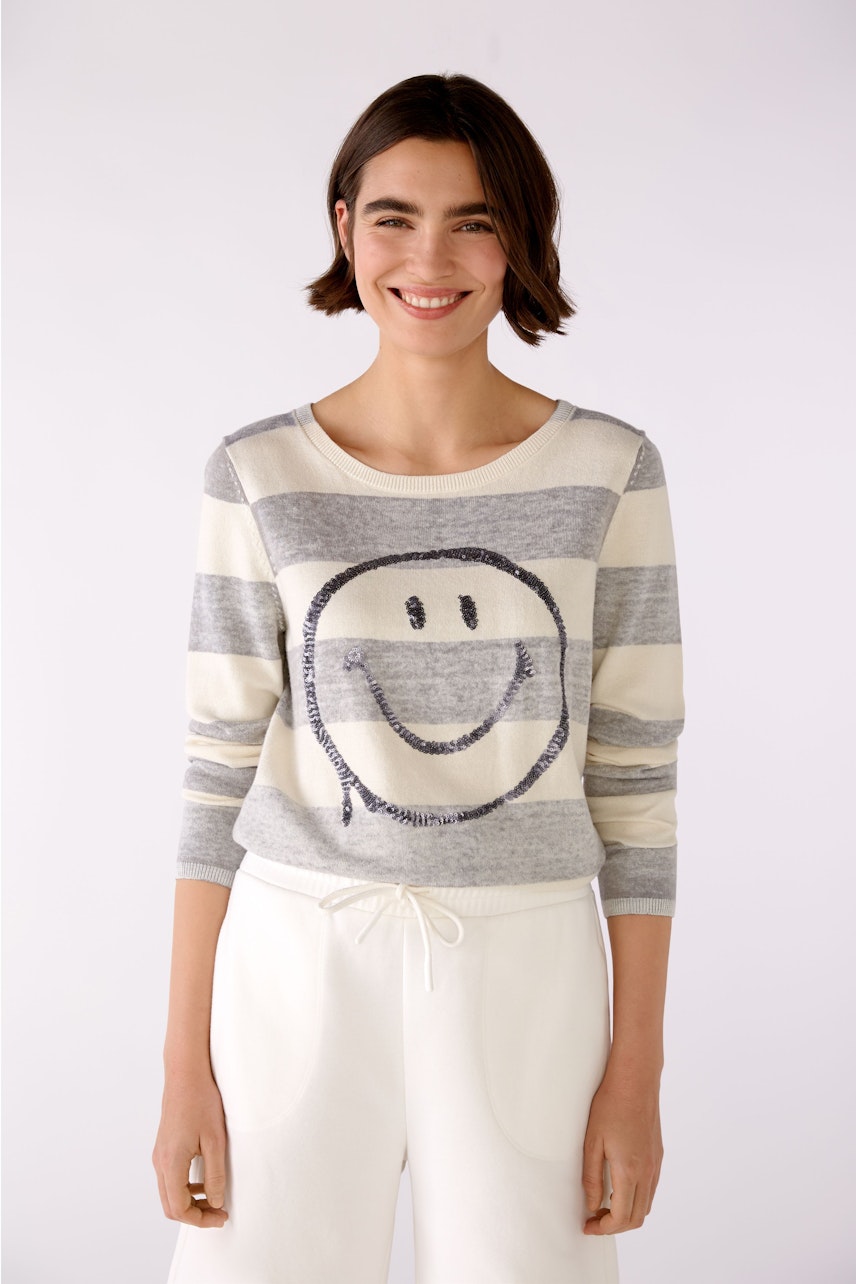 Bild 6 von Pullover - light grey white in light grey white | Oui