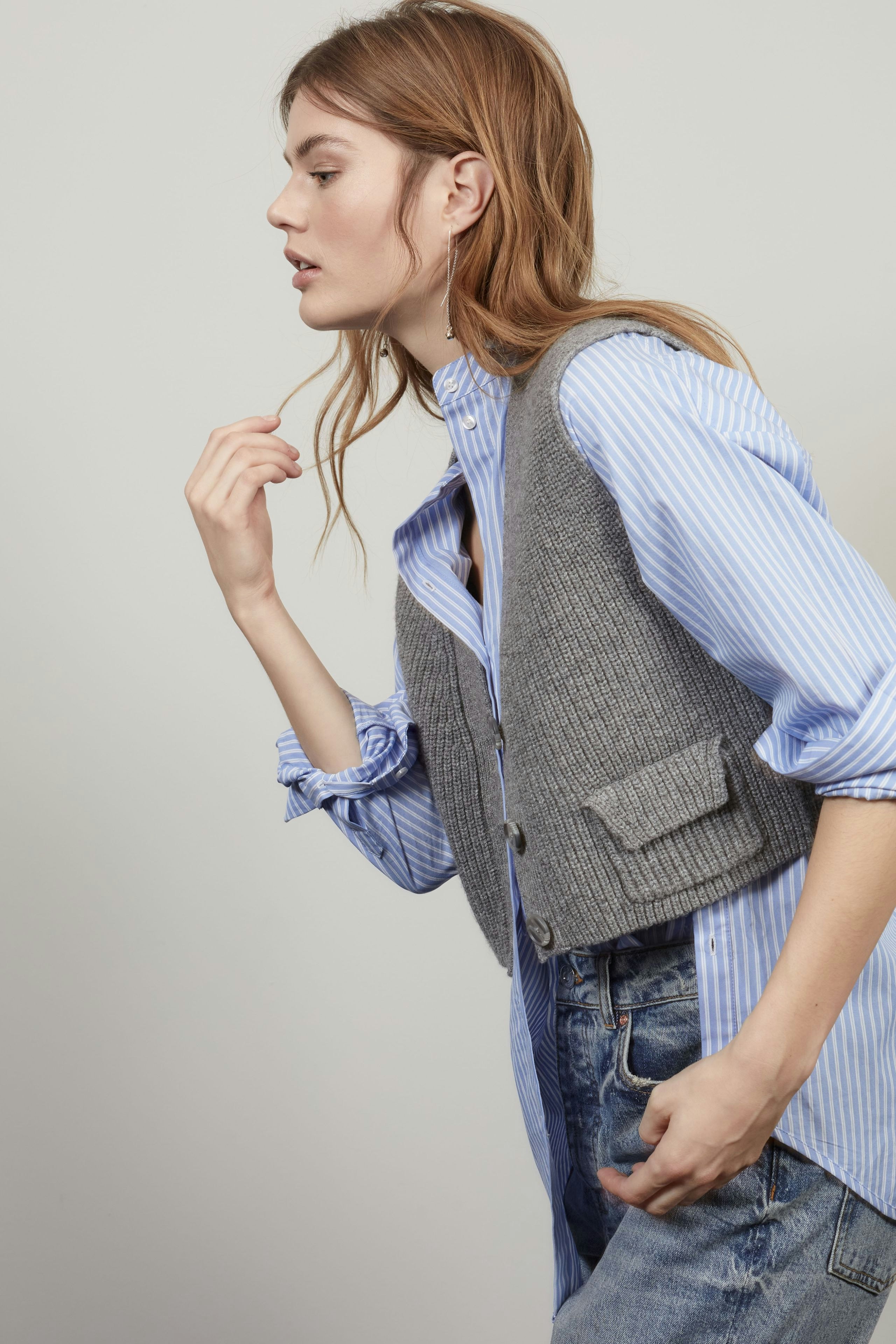 Bild 6 von Strickweste - grey in grey | Oui