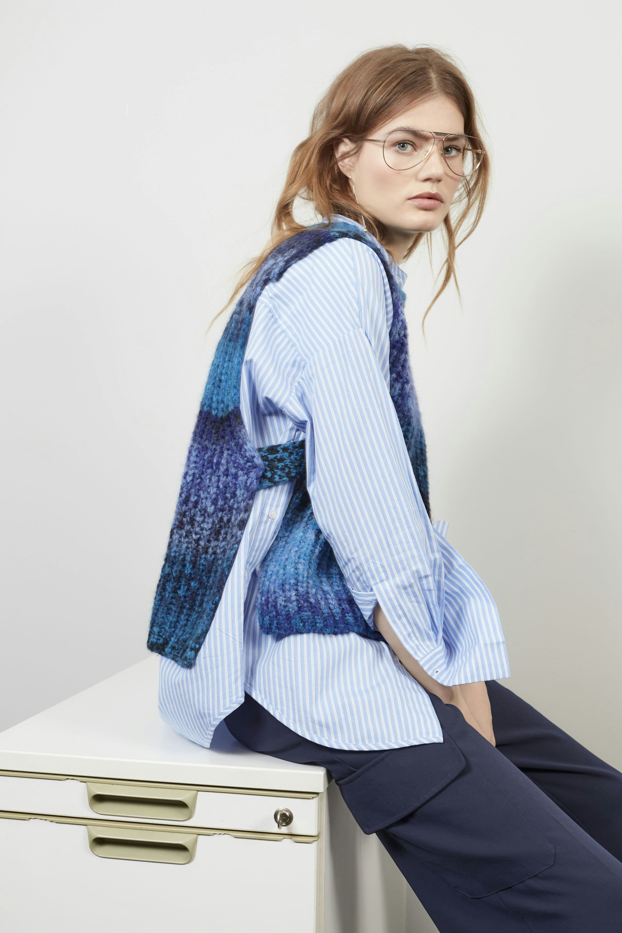 Bild 6 von Longblouse - light blue white in light blue white | Oui