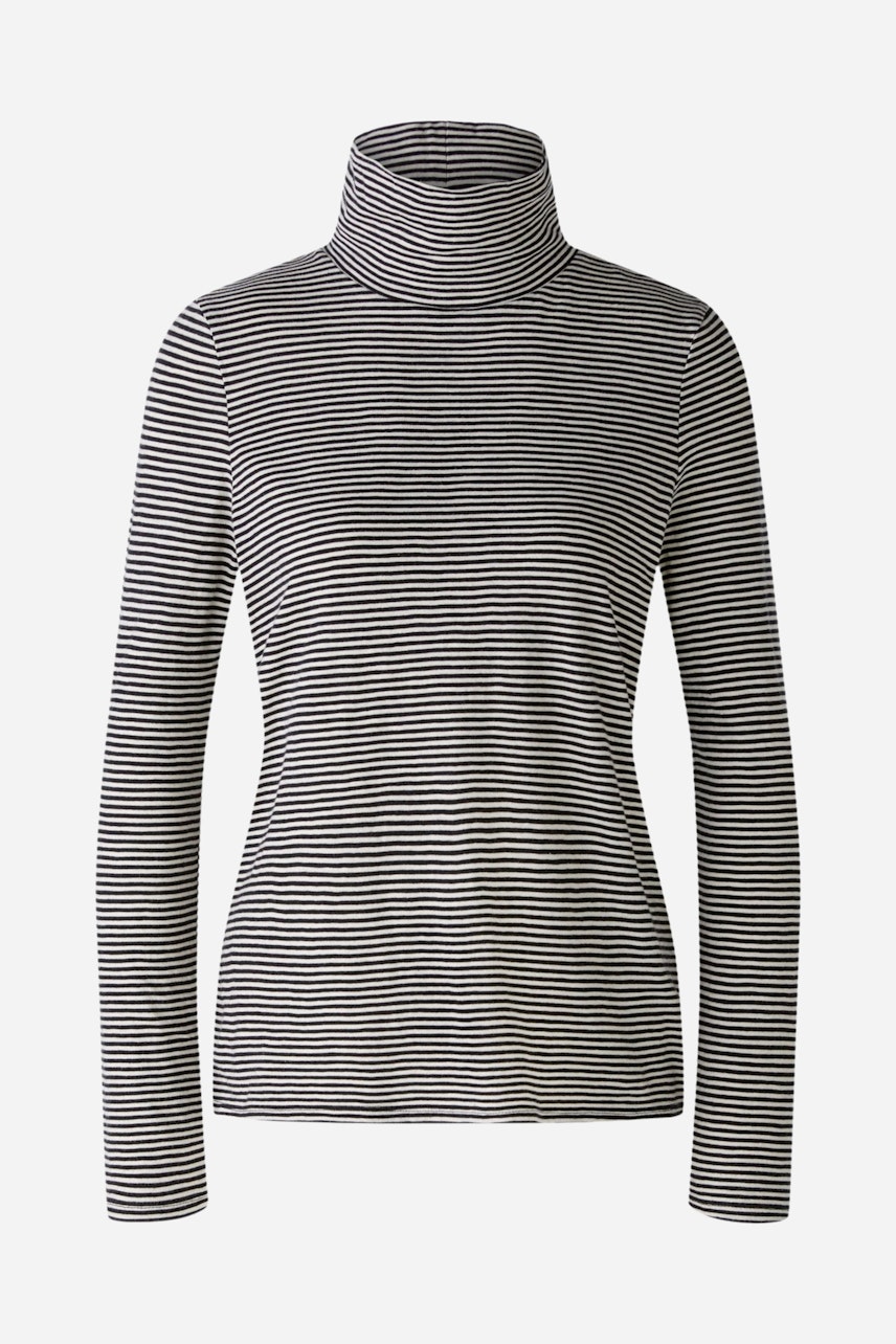 Bild 6 von Long-sleeved shirt - black offwhite in black offwhite | Oui