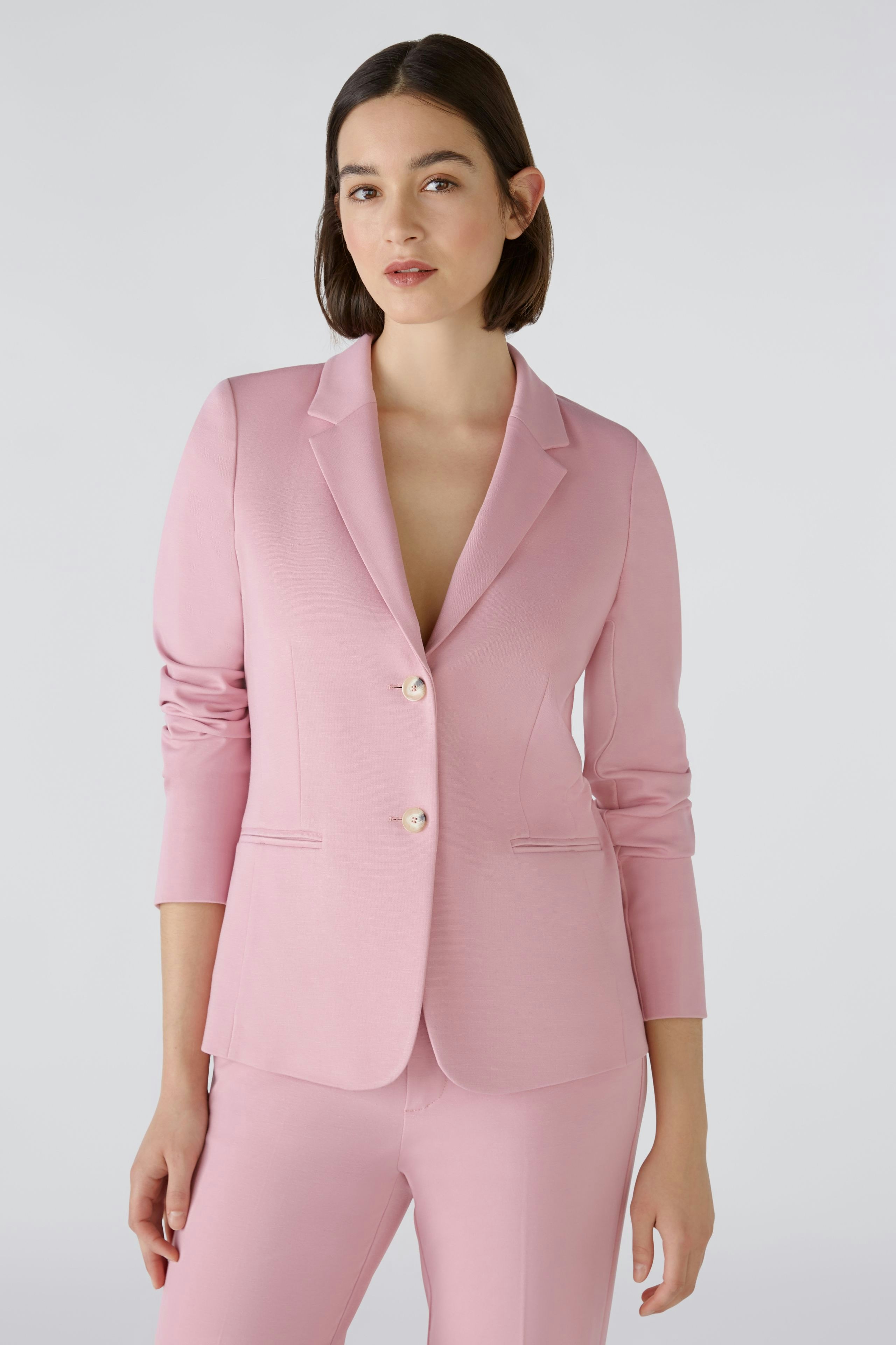 Riu Rose no collar jacket ピンク Rose no collar jacket – Riu