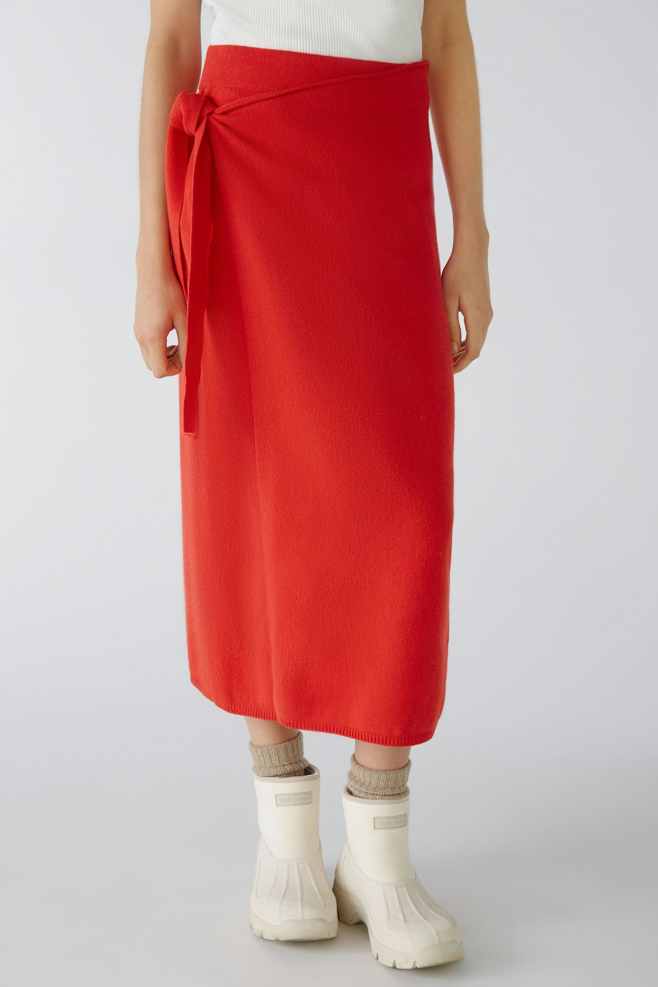 Bild 2 von Knitted skirt - chinese red in chinese red | Oui