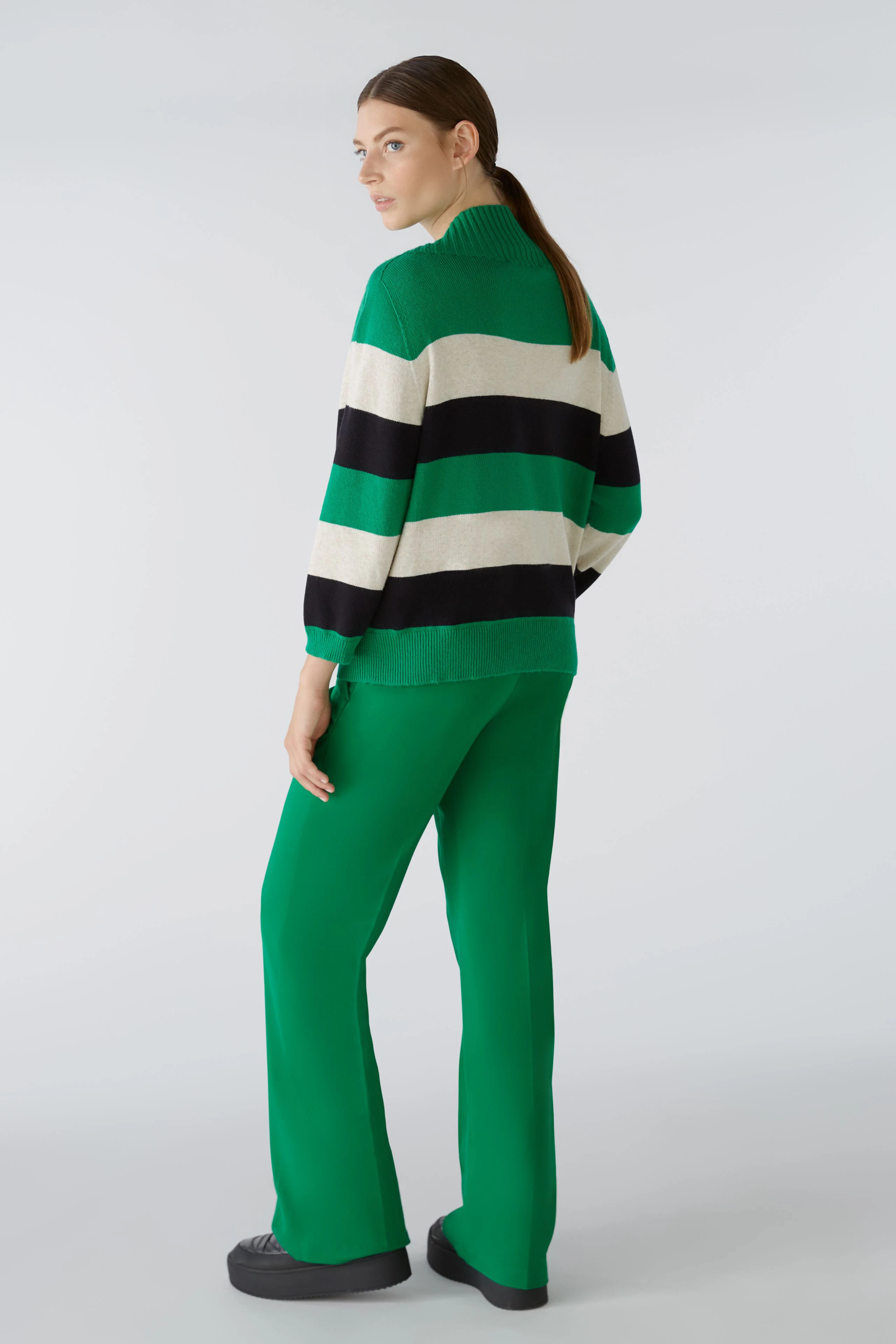 Image 3 of pullover - green grey in green grey | Oui