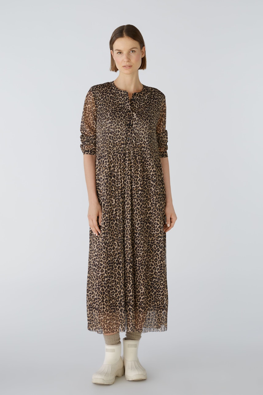 Bild 1 von Plisseekleid - dark camel grey in dark camel grey | Oui