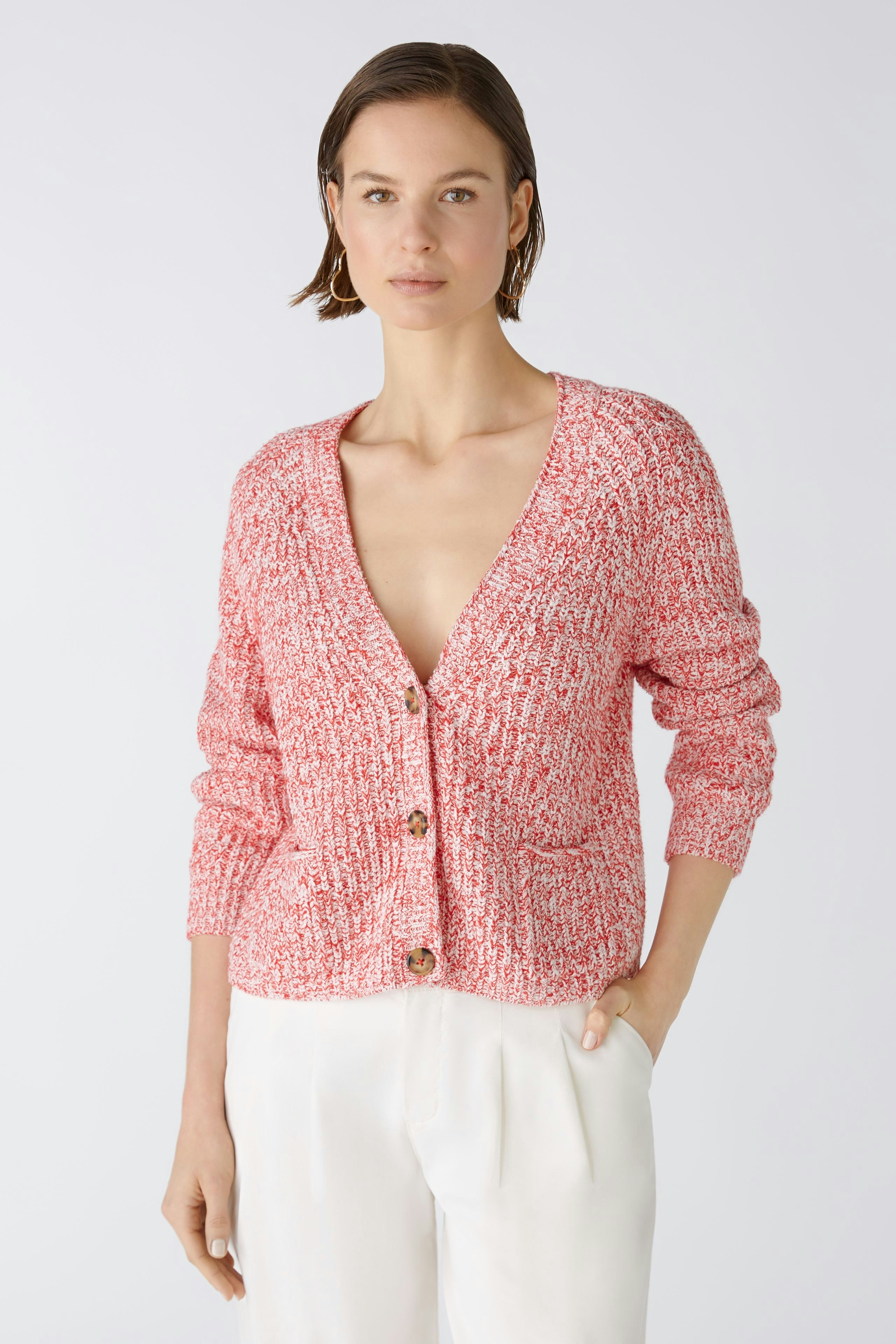 Bild 3 von LAFONYA Cardigan - red white in red white | Oui