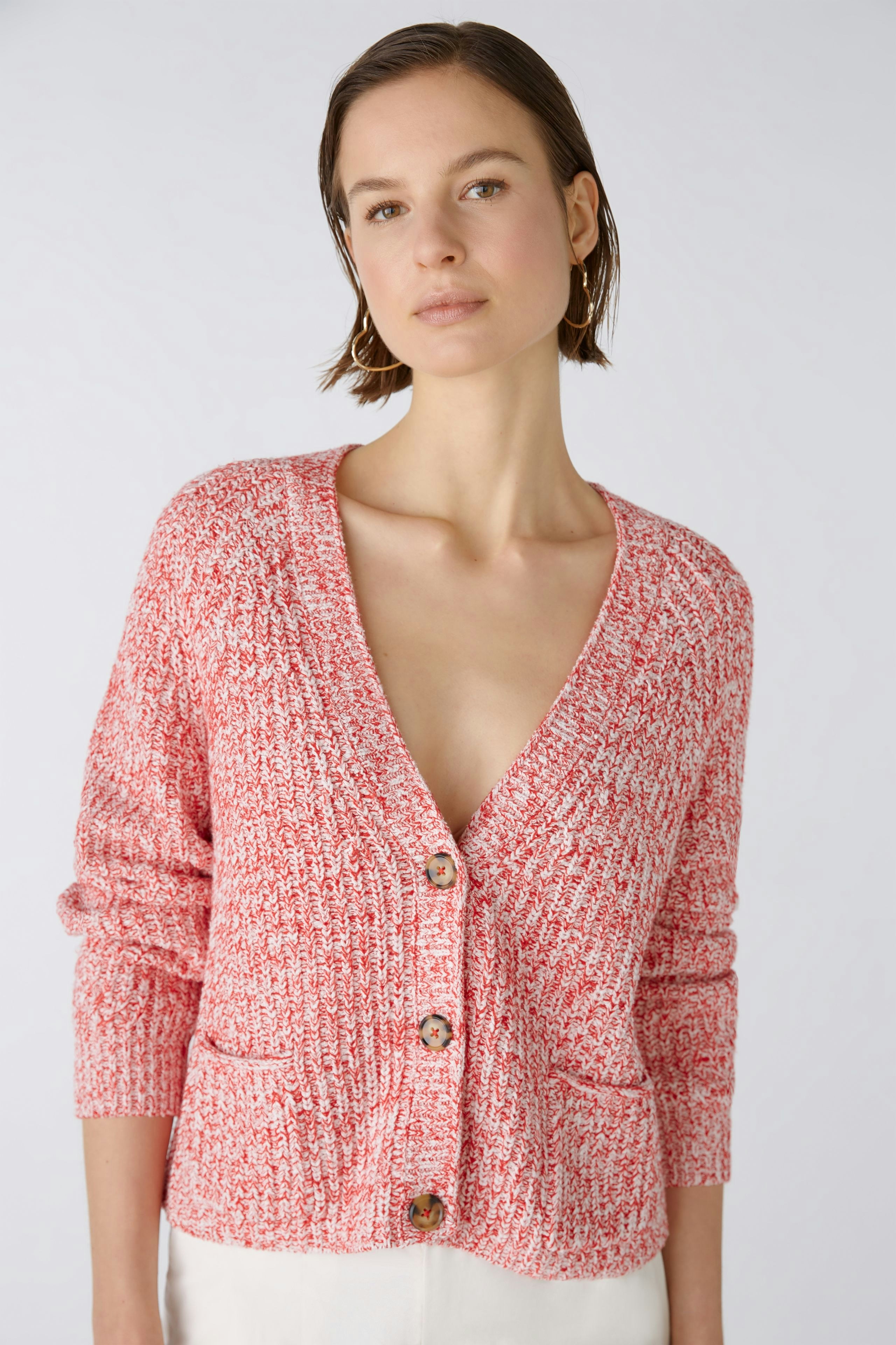 Bild 1 von LAFONYA Cardigan - red white in red white | Oui