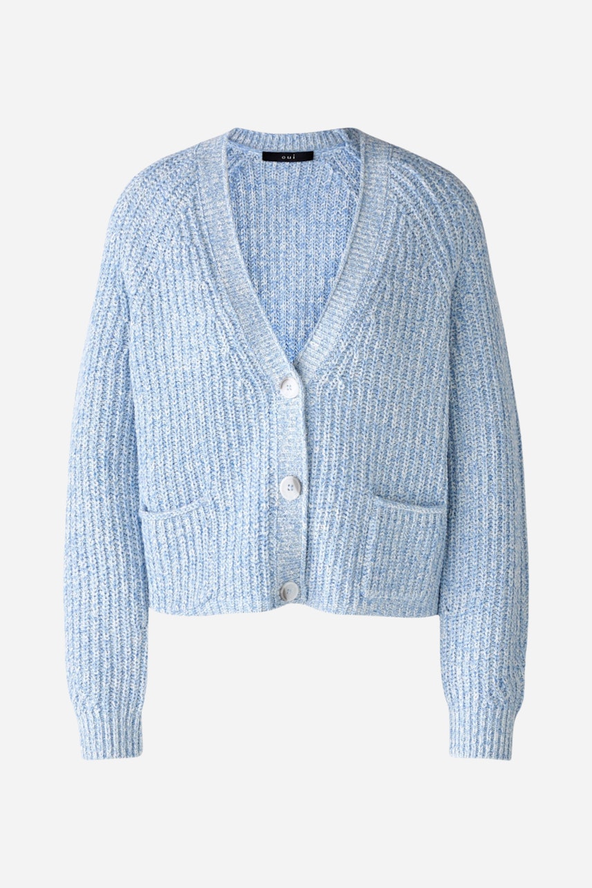 Bild 8 von LAFONYA Cardigan - light blue white in light blue white | Oui