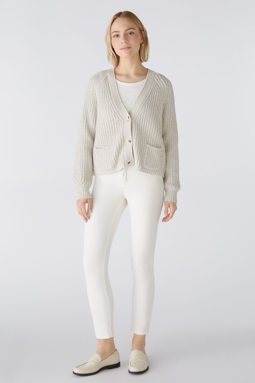 Bild 2 von LAFONYA Strickjacke - light camel white in light camel white | Oui