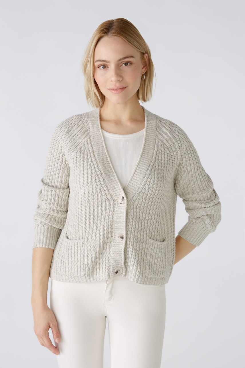 Bild 3 von LAFONYA Strickjacke - light camel white in light camel white | Oui