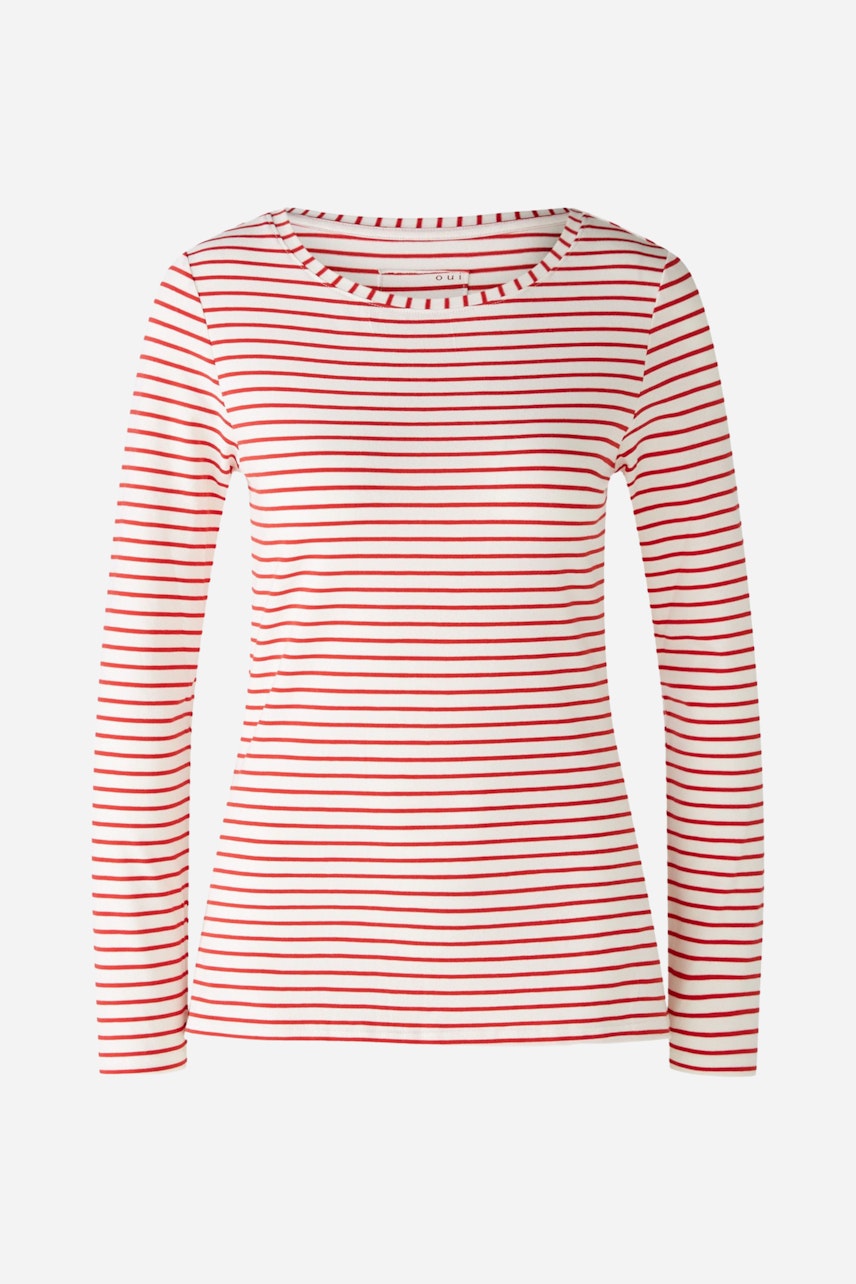 Bild 5 von SUMIKO Long-sleeved shirt - white red in white red | Oui