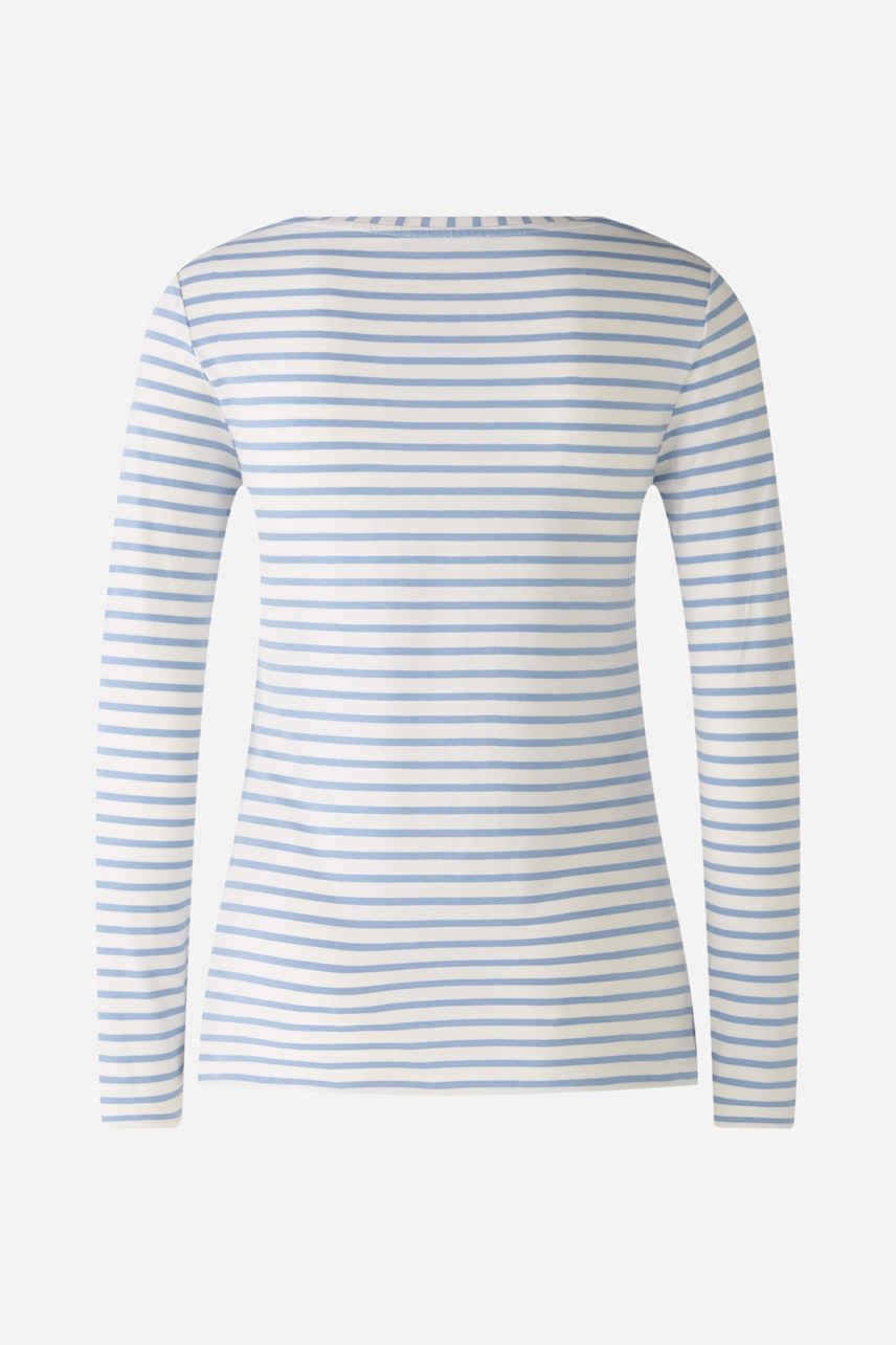 Bild 8 von SUMIKO Long-sleeved shirt - white blue in white blue | Oui