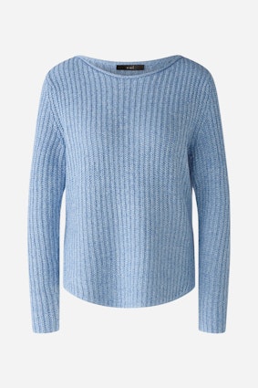 NAOLIN Pullover - light blue white