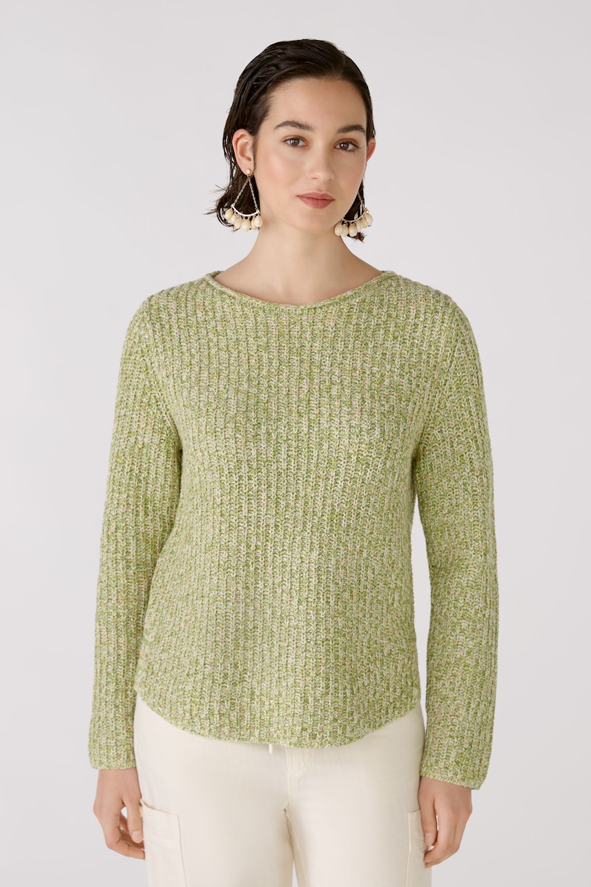 Bild 3 von NAOLIN pullover - green white in green white | Oui