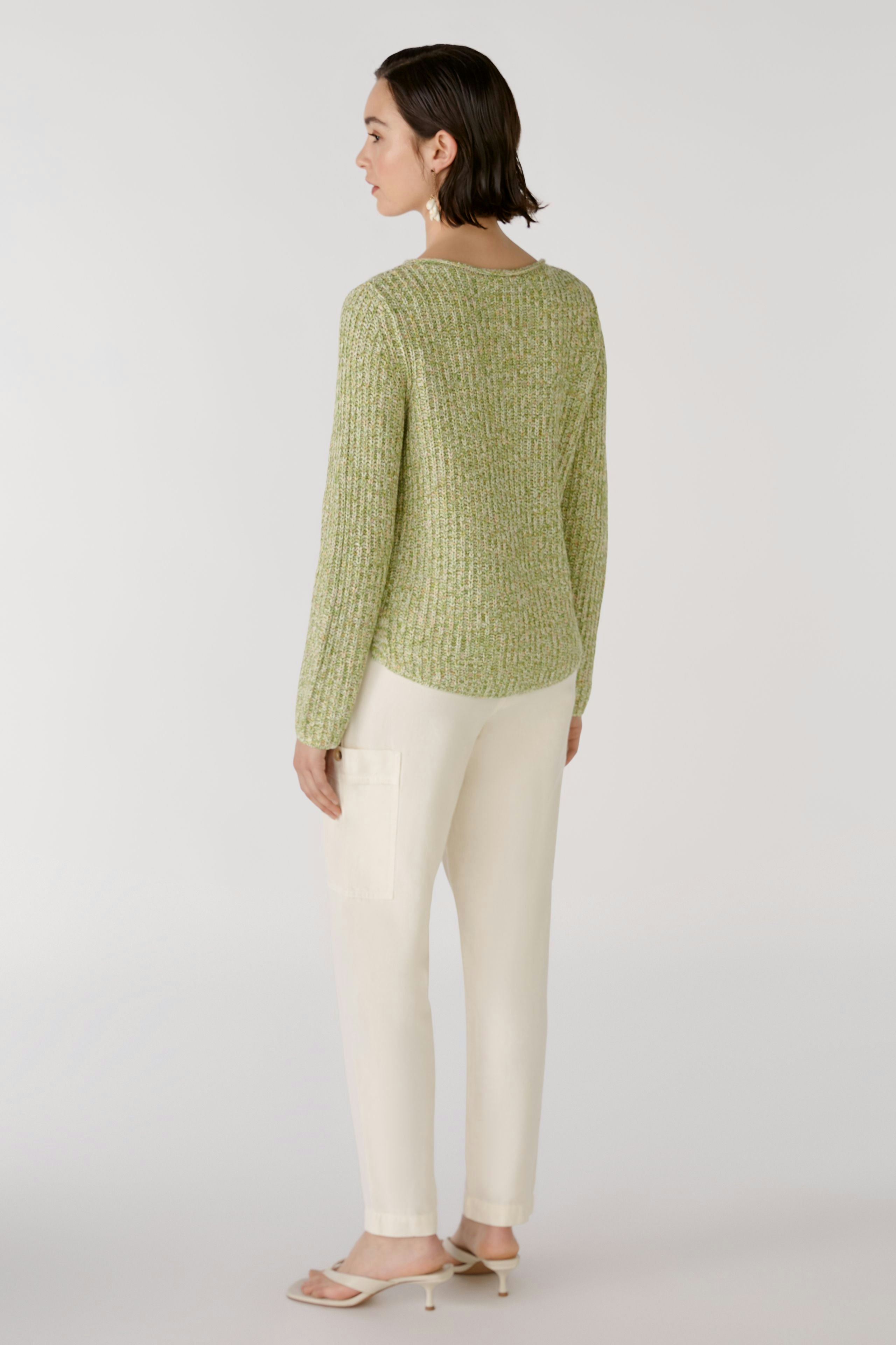 Bild 4 von NAOLIN Pullover - green white in green white | Oui