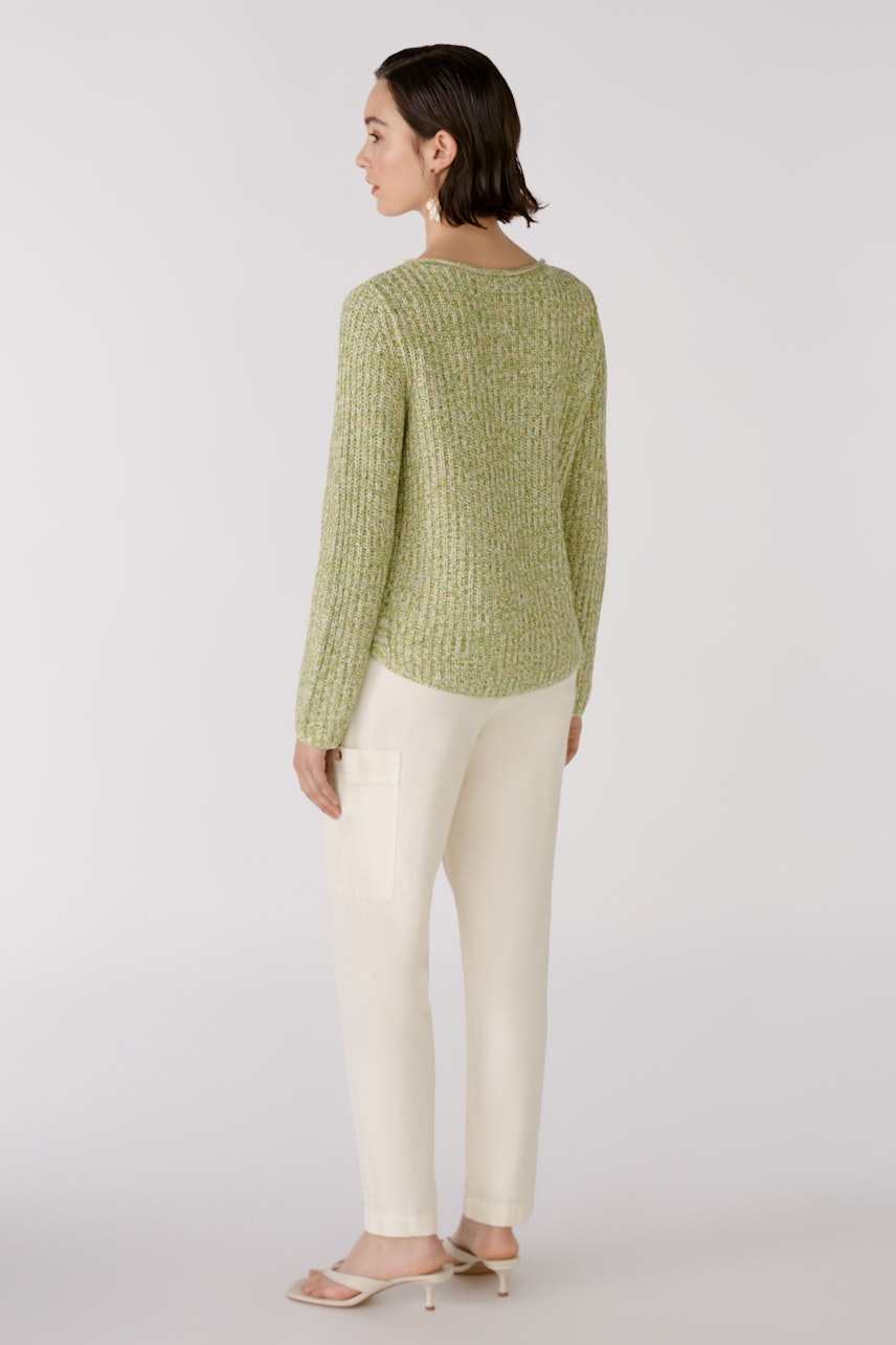 Bild 4 von NAOLIN pullover - green white in green white | Oui
