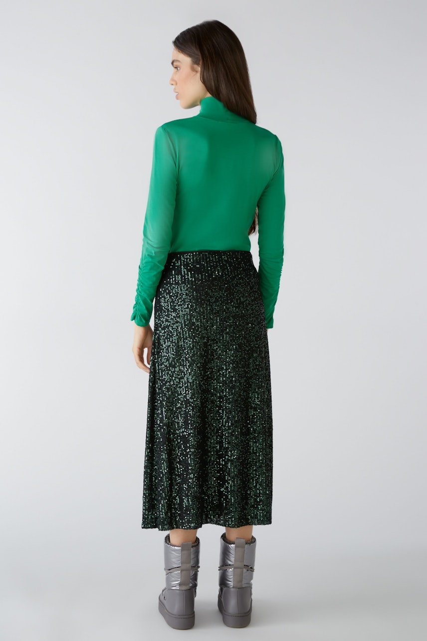 Bild 3 von Midi skirt - dark green in dark green | Oui